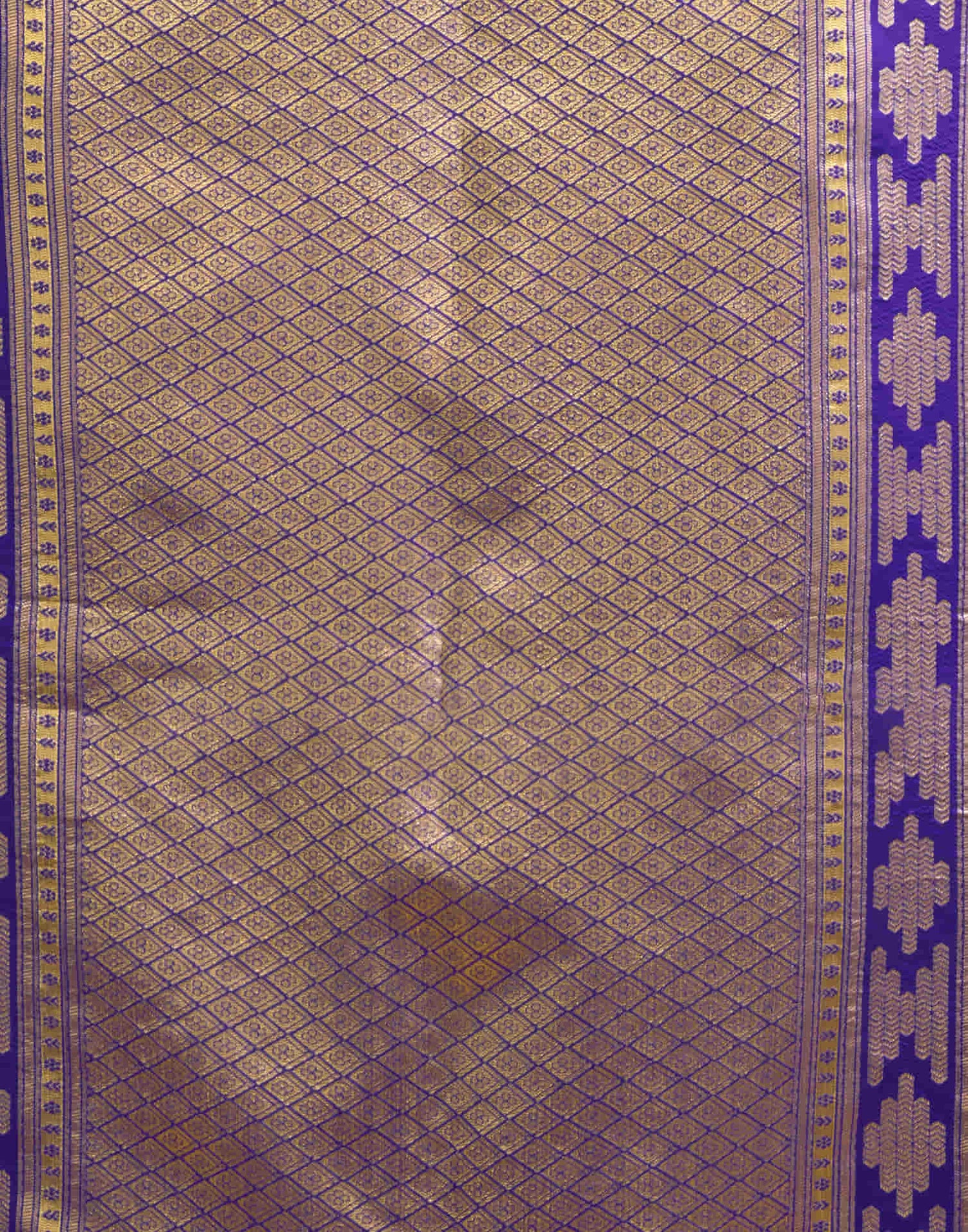 Indigo Blue Silk Woven Saree