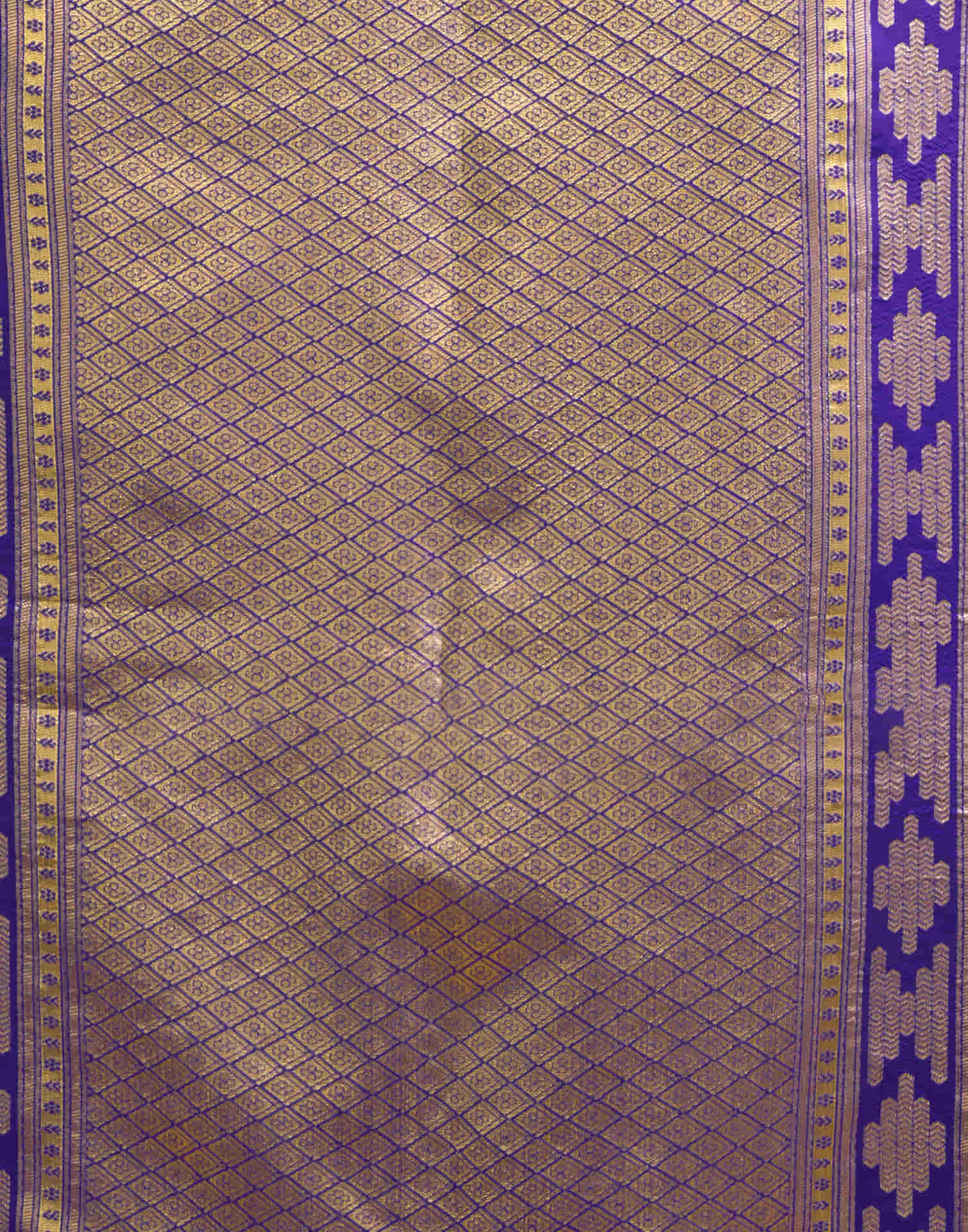 Indigo Blue Silk Woven Saree