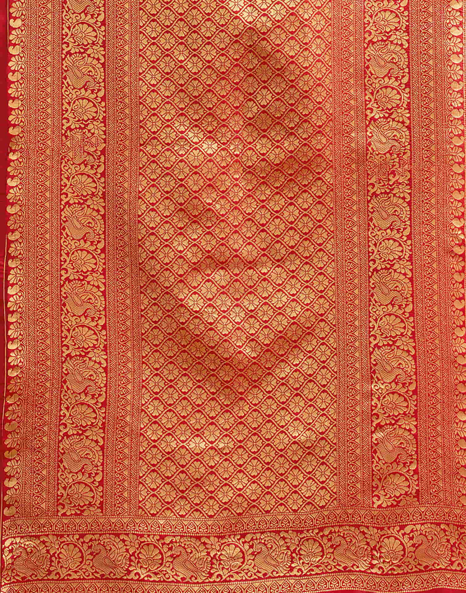 Red Silk Woven Kanjivaram Saree