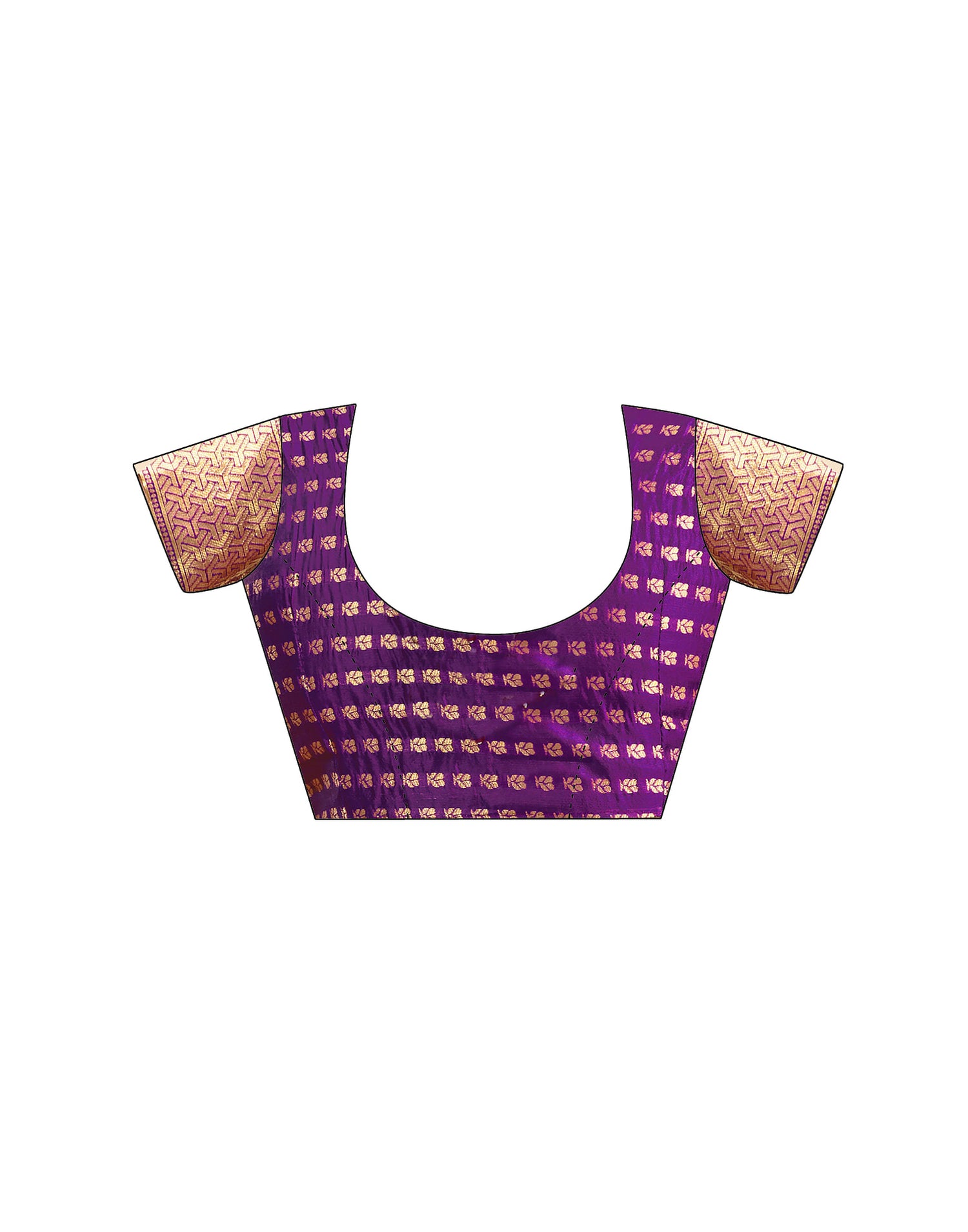 Purple Silk Woven Banarasi Saree