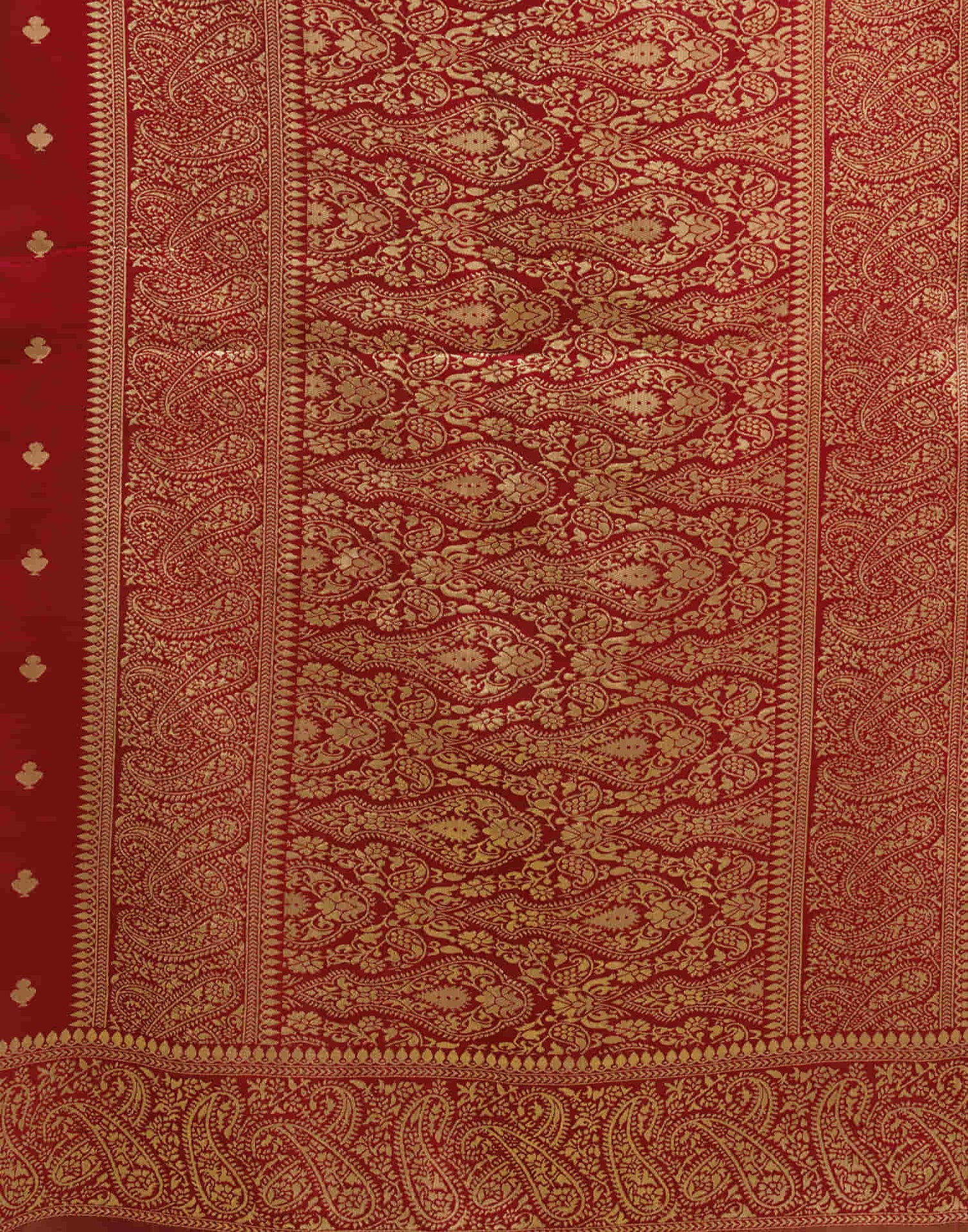 Red Silk Woven Banarasi Saree
