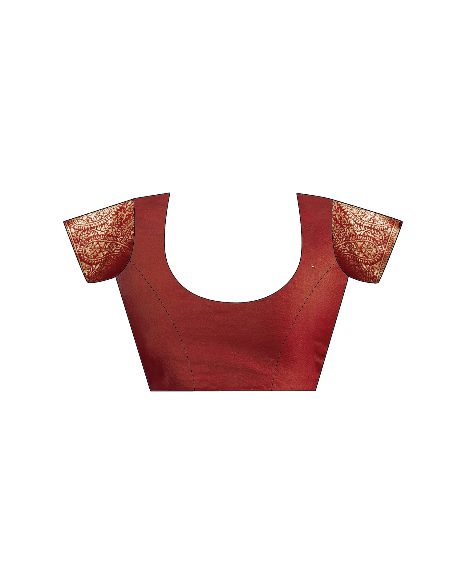 Red Silk Woven Banarasi Saree