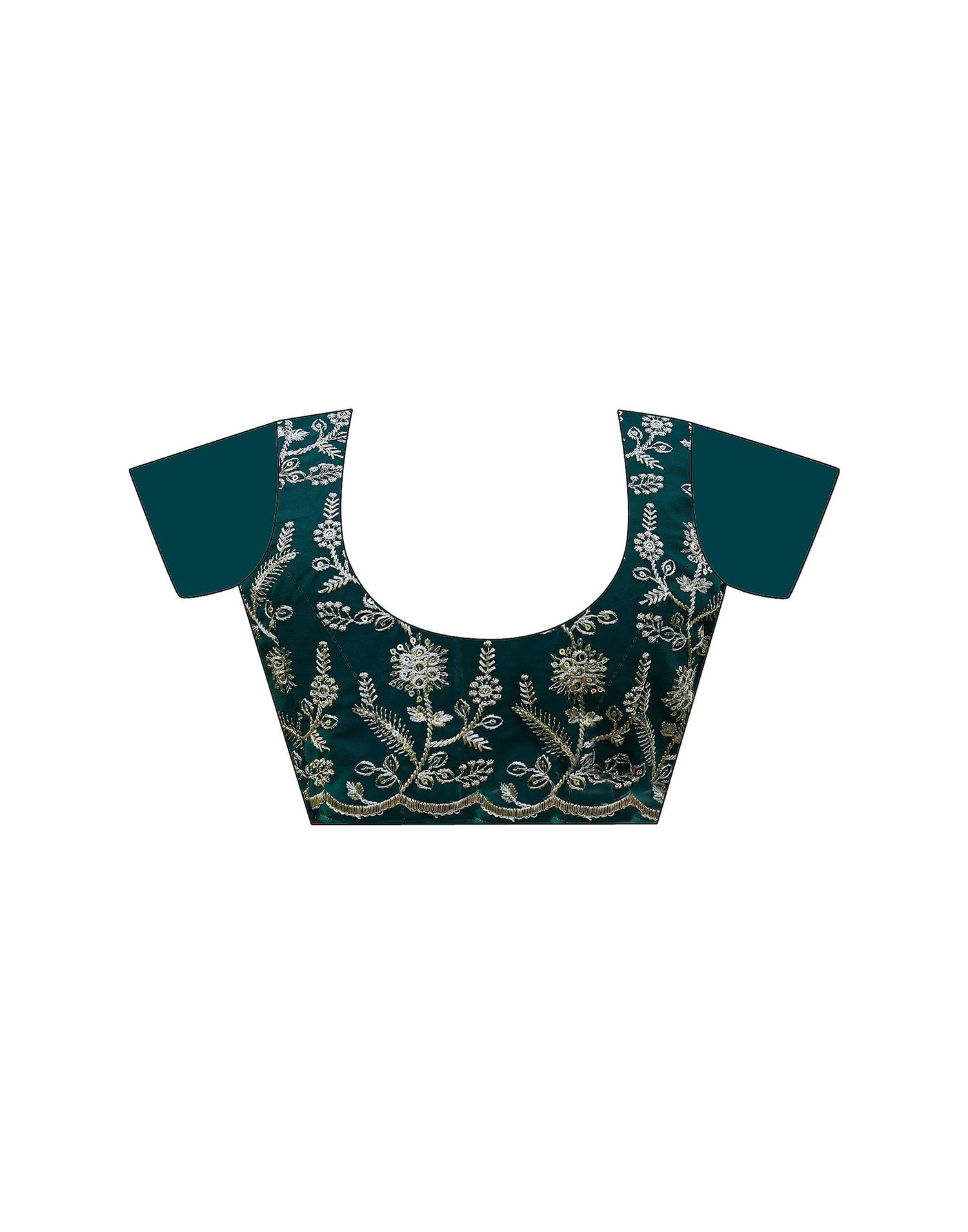 Light Green Georgette Foil Printed Saree