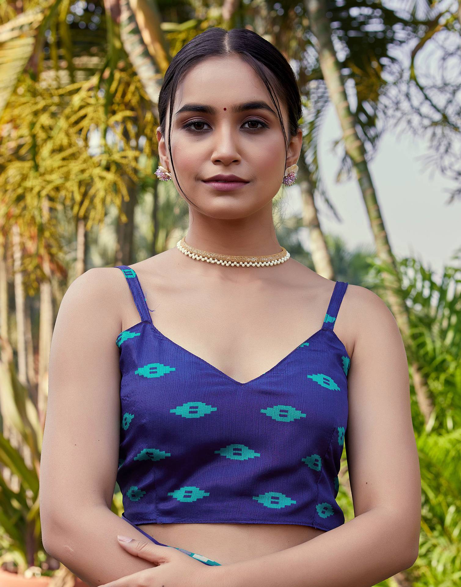 Grey Chinnon Printed Saree
