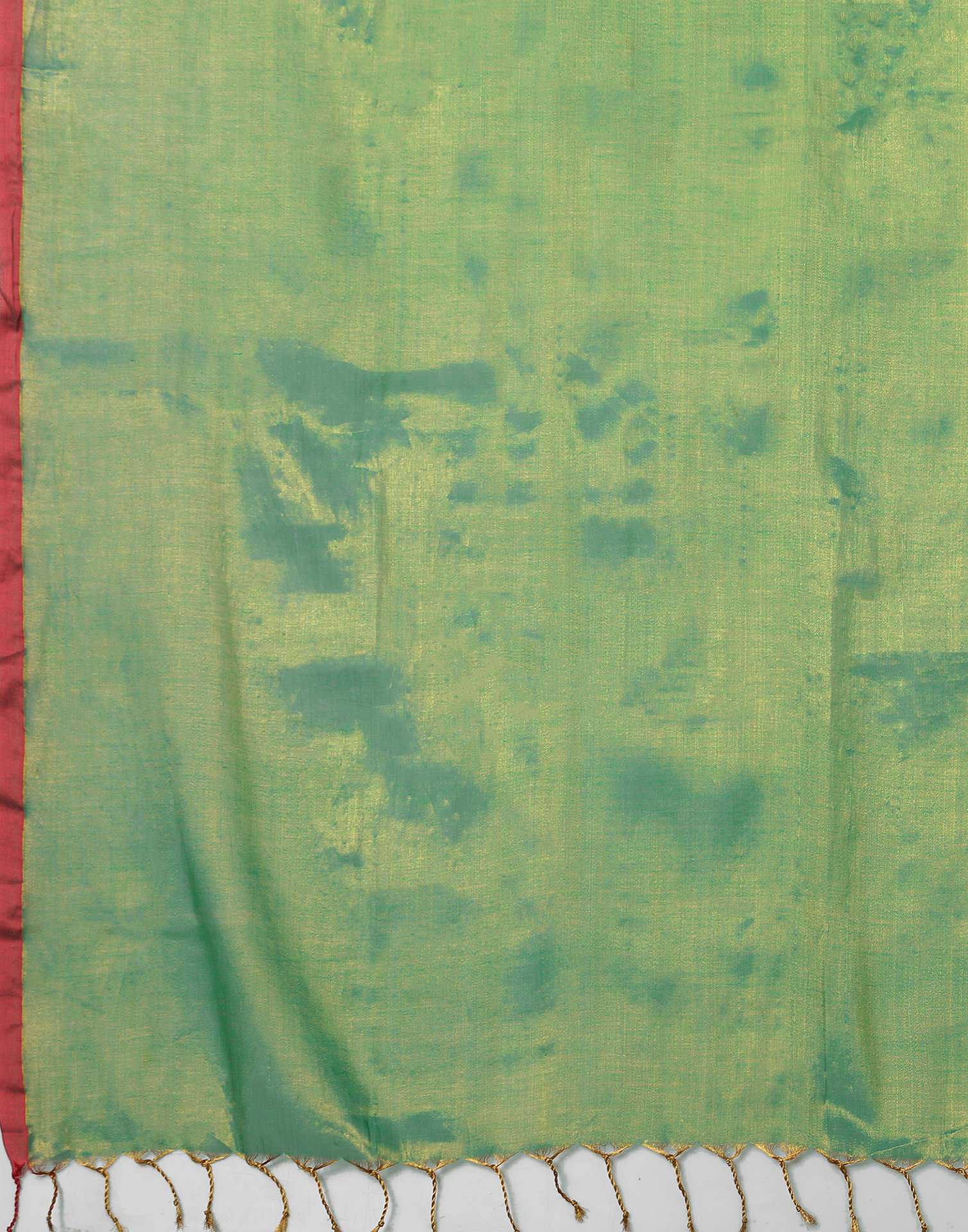 Mint Green Tissue Silk Top Dyed Kanjivaram Saree