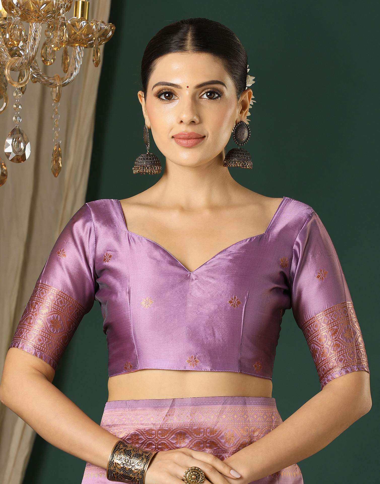 Light Purple Silk Woven Saree