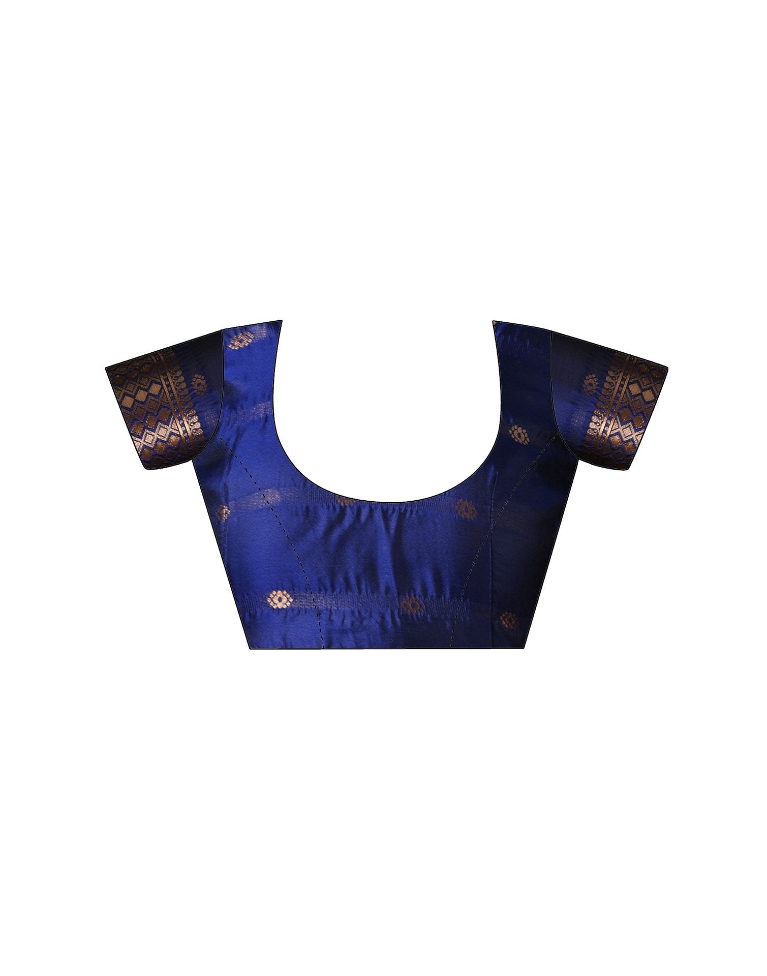 Navy Blue Silk Woven Saree