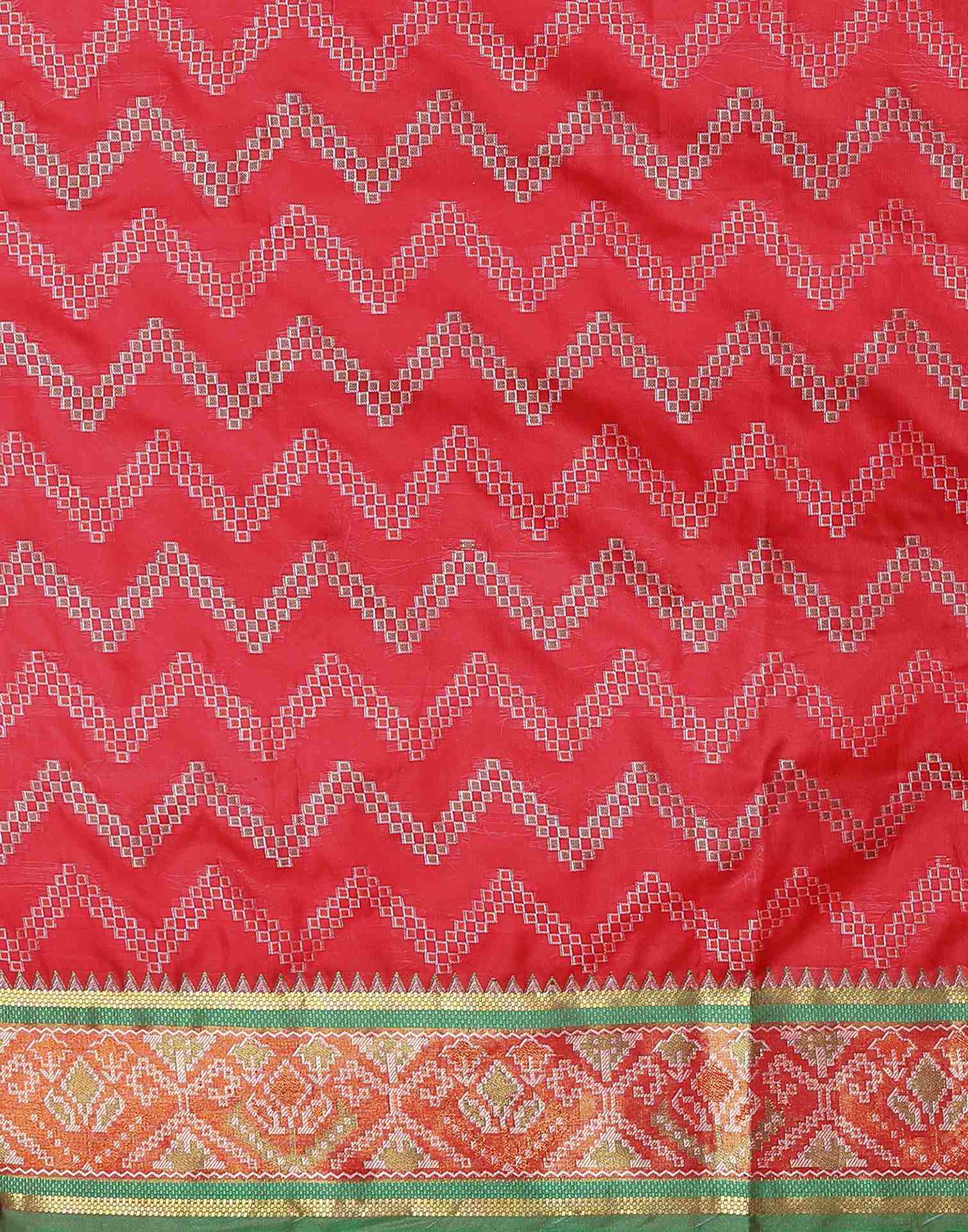 Red Silk Patola Woven Saree