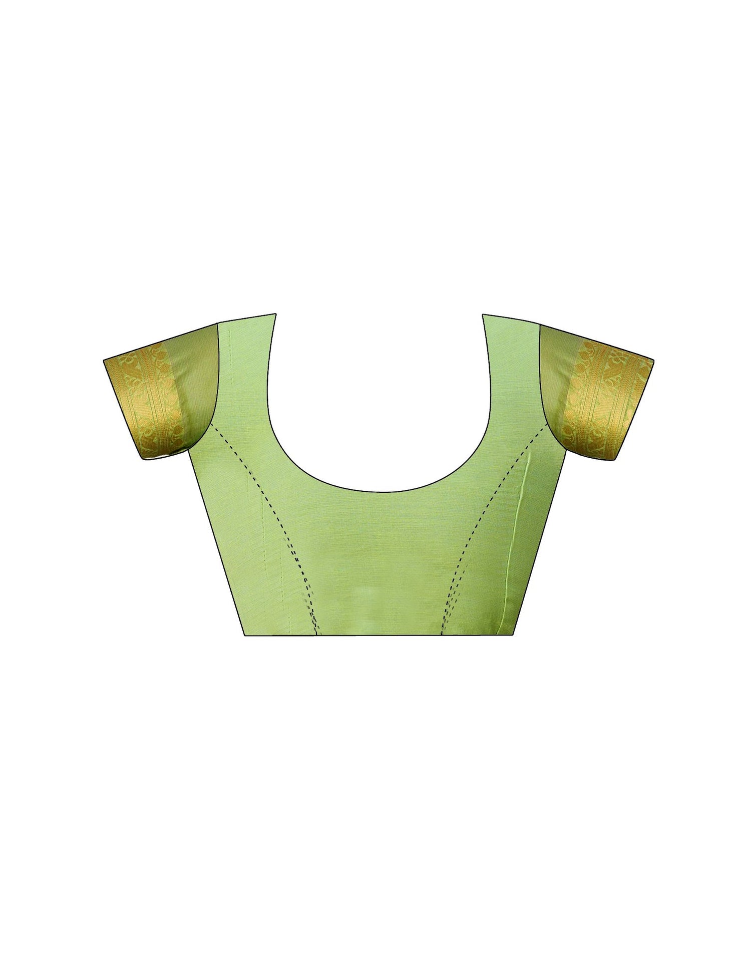 Light Green Chanderi Woven Saree