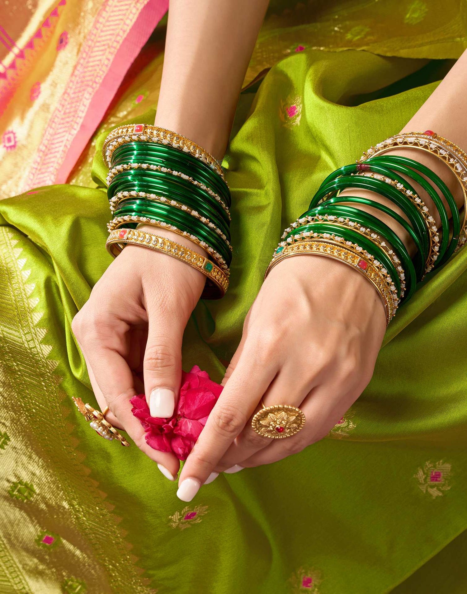 Green Silk Woven Paithani Saree