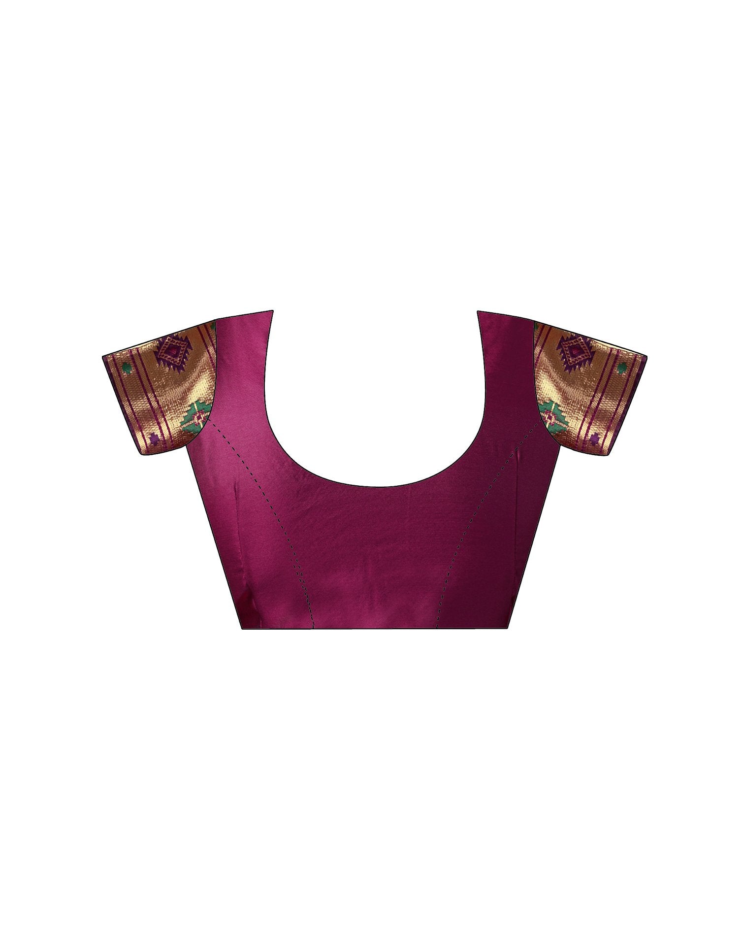 Dark Purple Silk Woven Paithani Saree