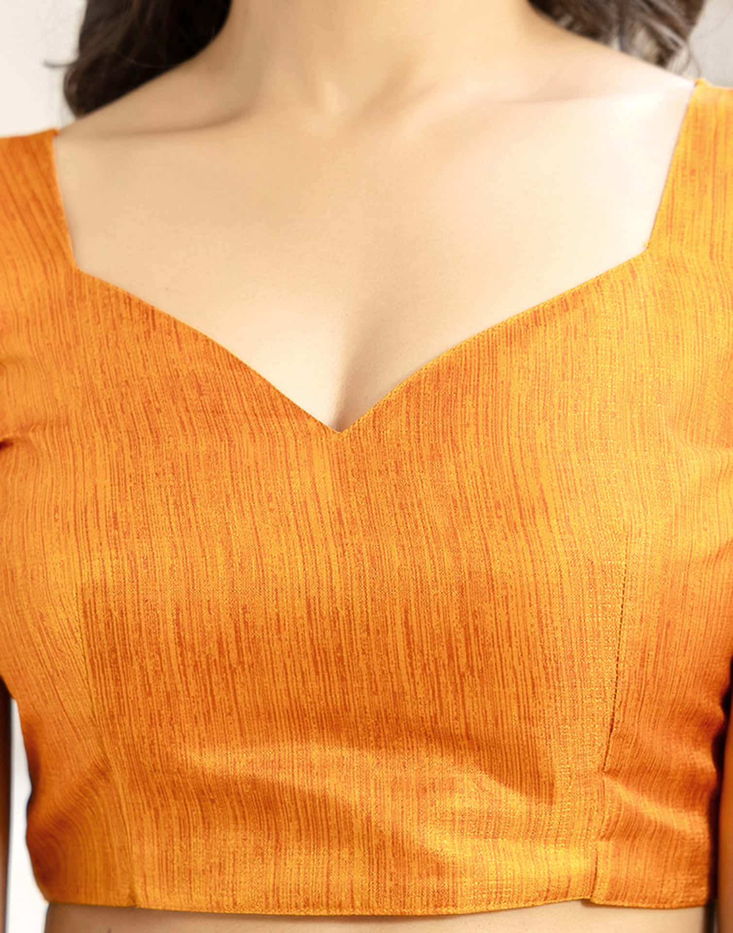 Turmeric Yellow Cotton Blend Bandhani Printed Saree