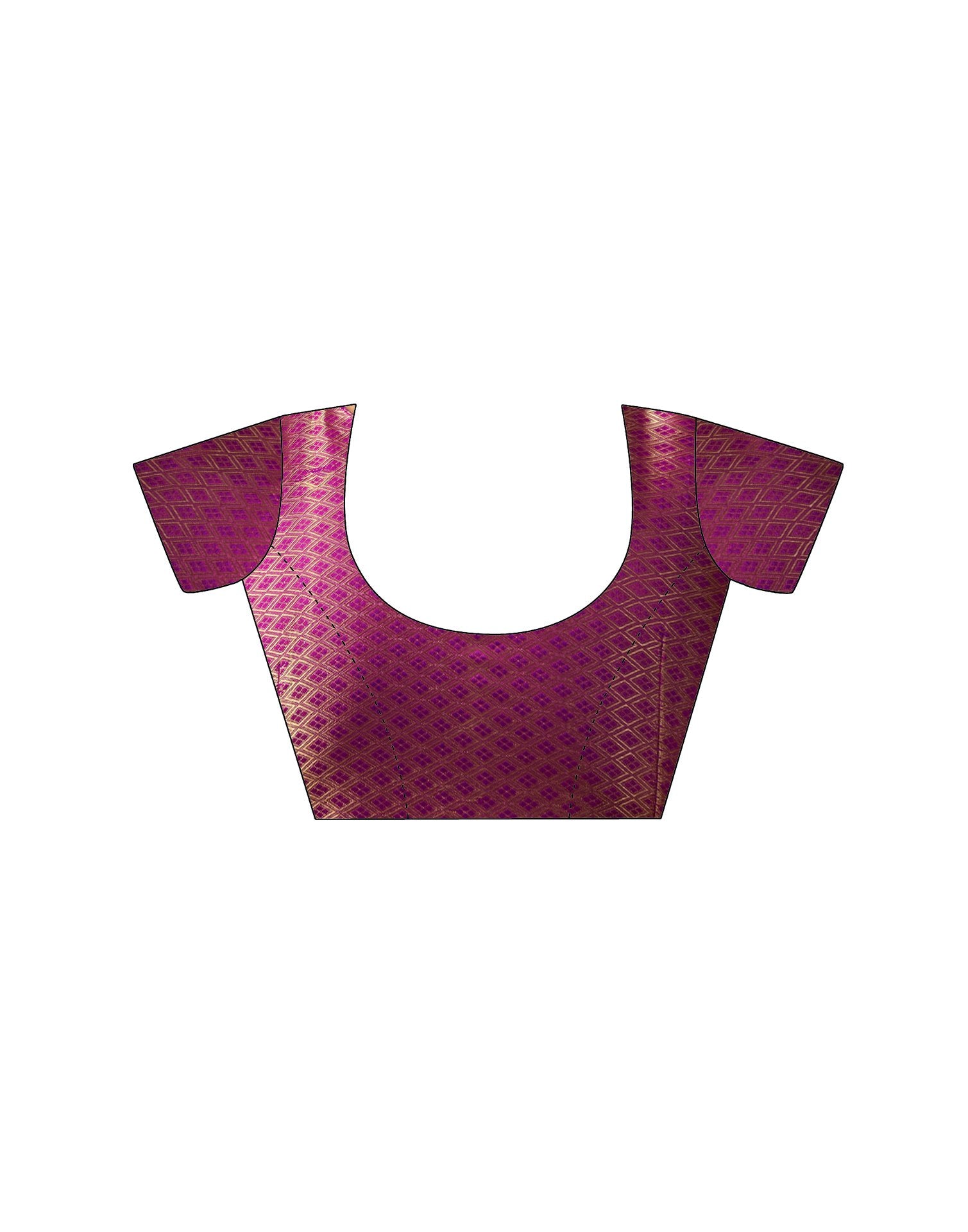 Dark Purple Georgette Foil Printed Saree