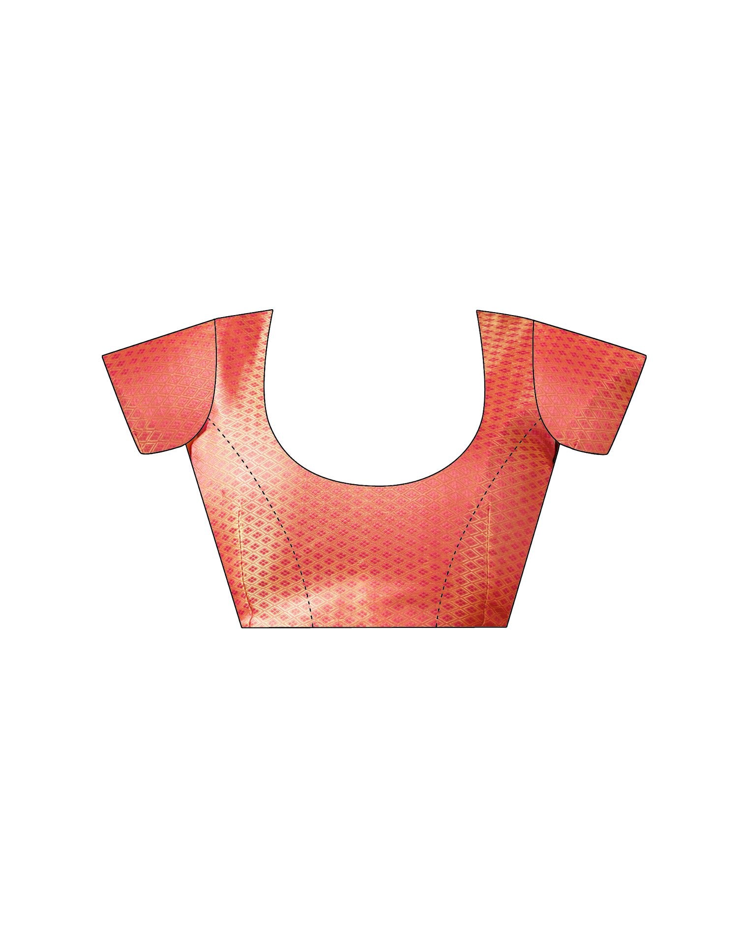 Bright Pink Georgette Foil Printed Saree
