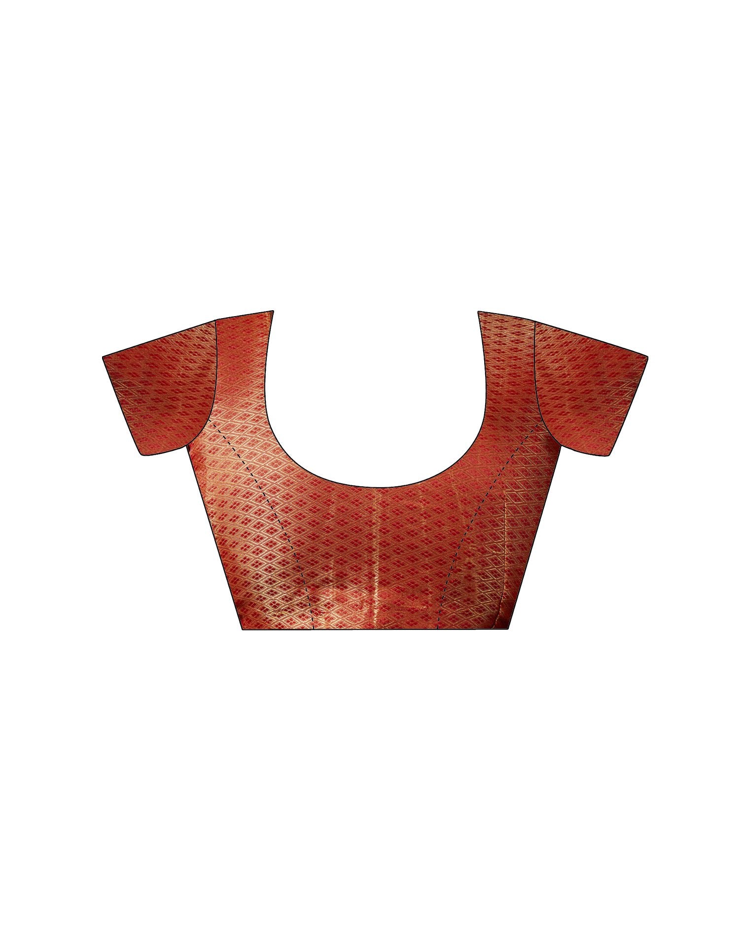 Red Georgette Foil Printed Saree