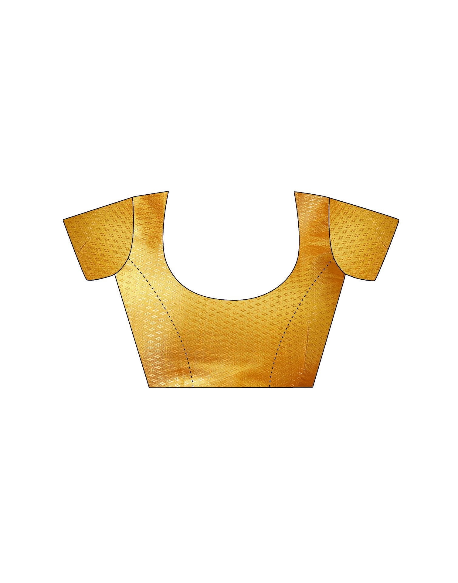 Yellow Georgette Foil Printed Saree