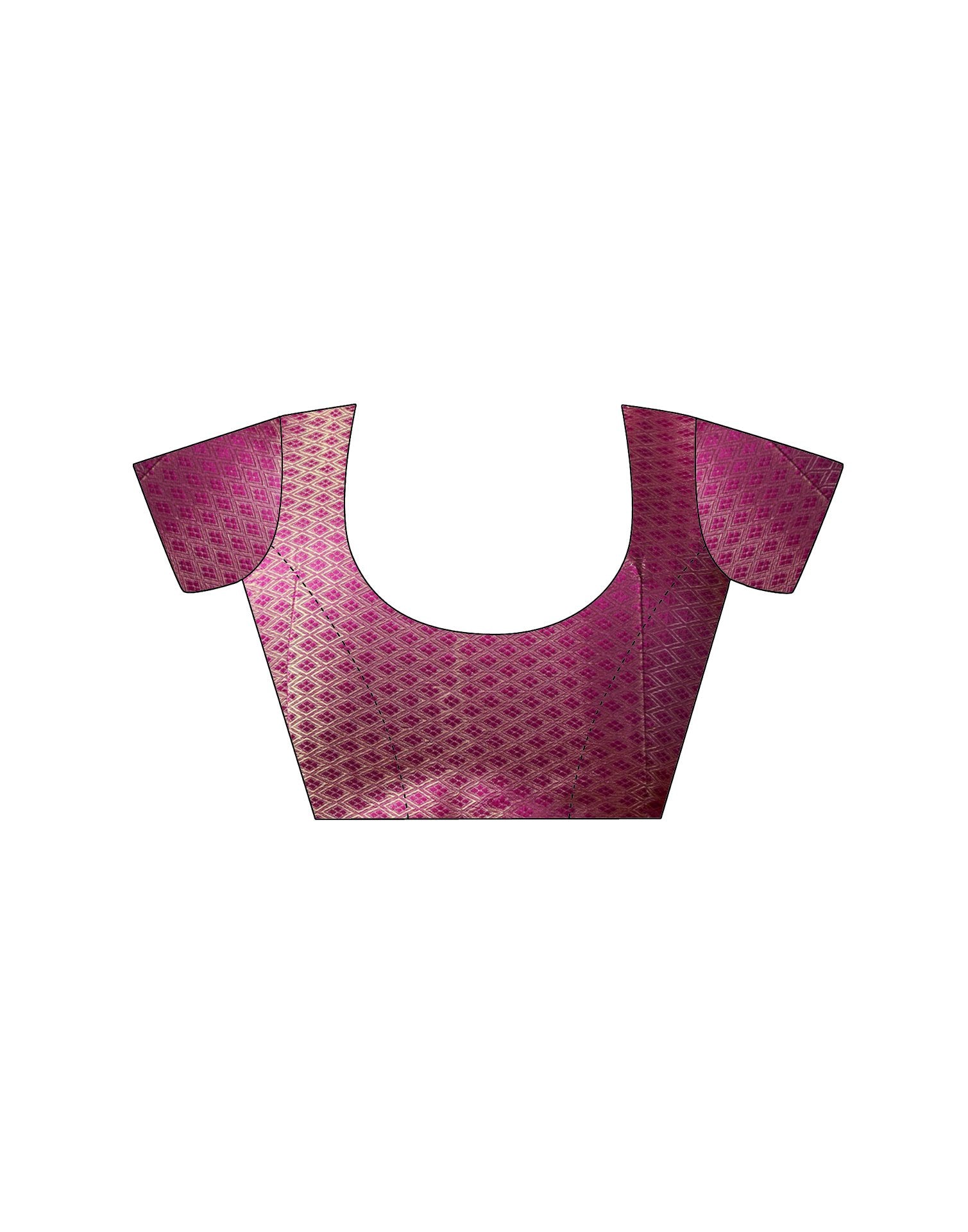 Dark Purple Georgette Foil Printed Saree