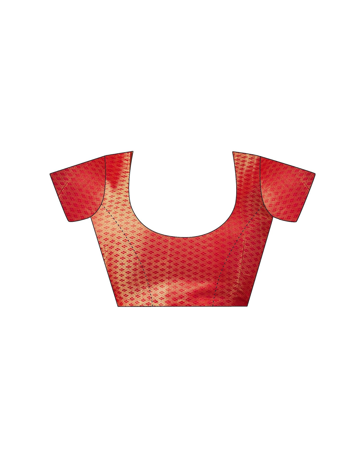 Red Georgette Foil Printed Saree