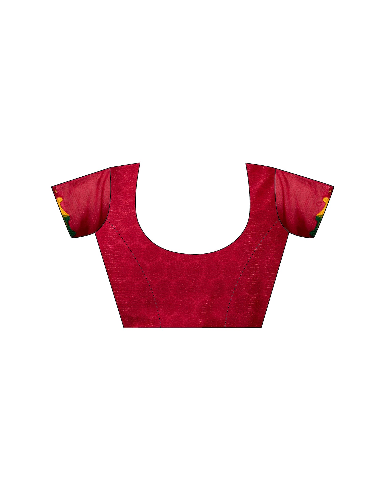 Red Georgette Warli Printed Saree