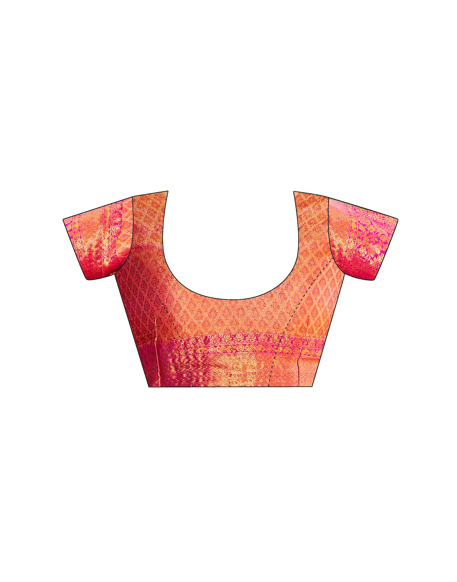 Orange Silk Woven Kanjivaram Saree