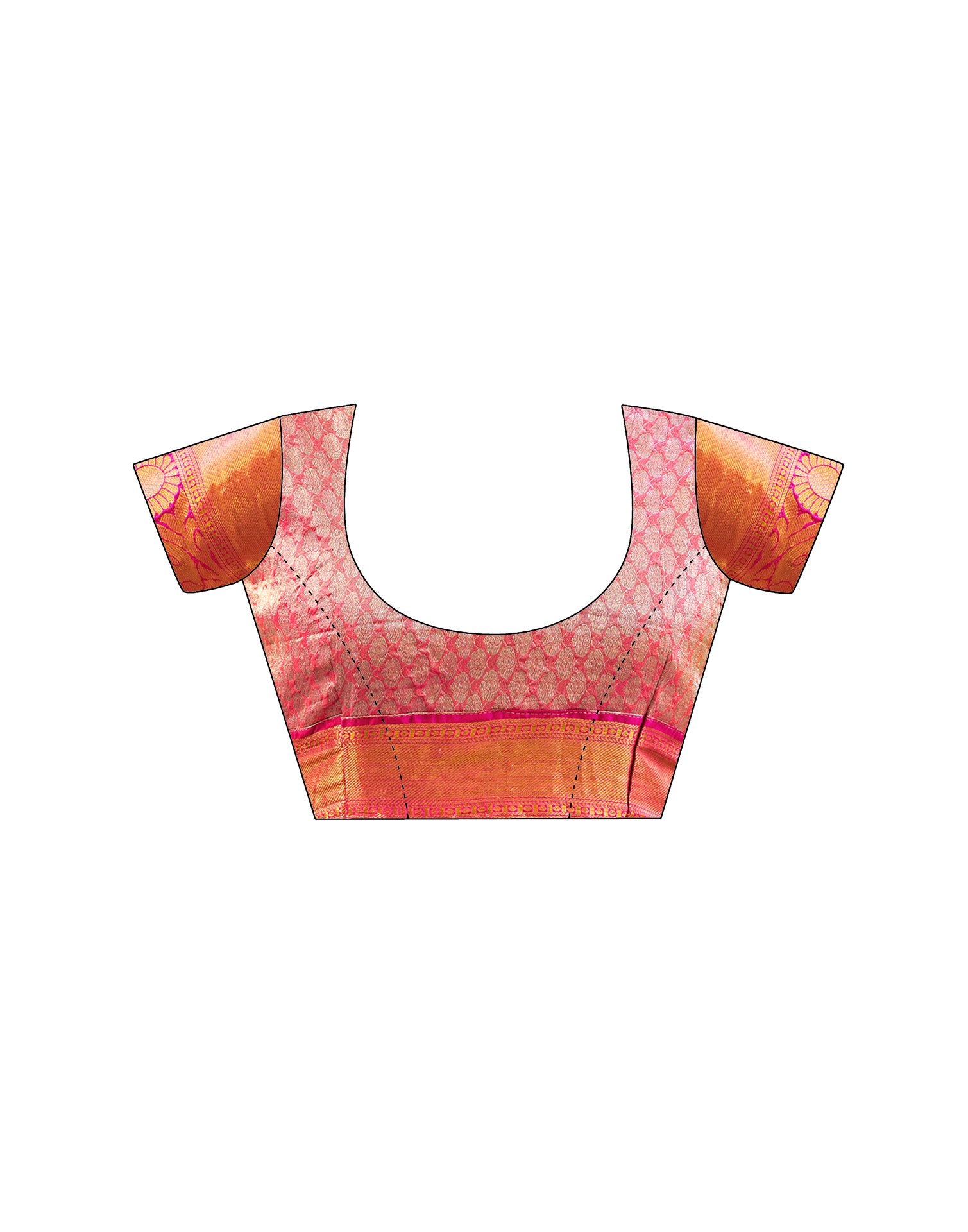 Blush Pink Silk Woven Kanjivaram Saree