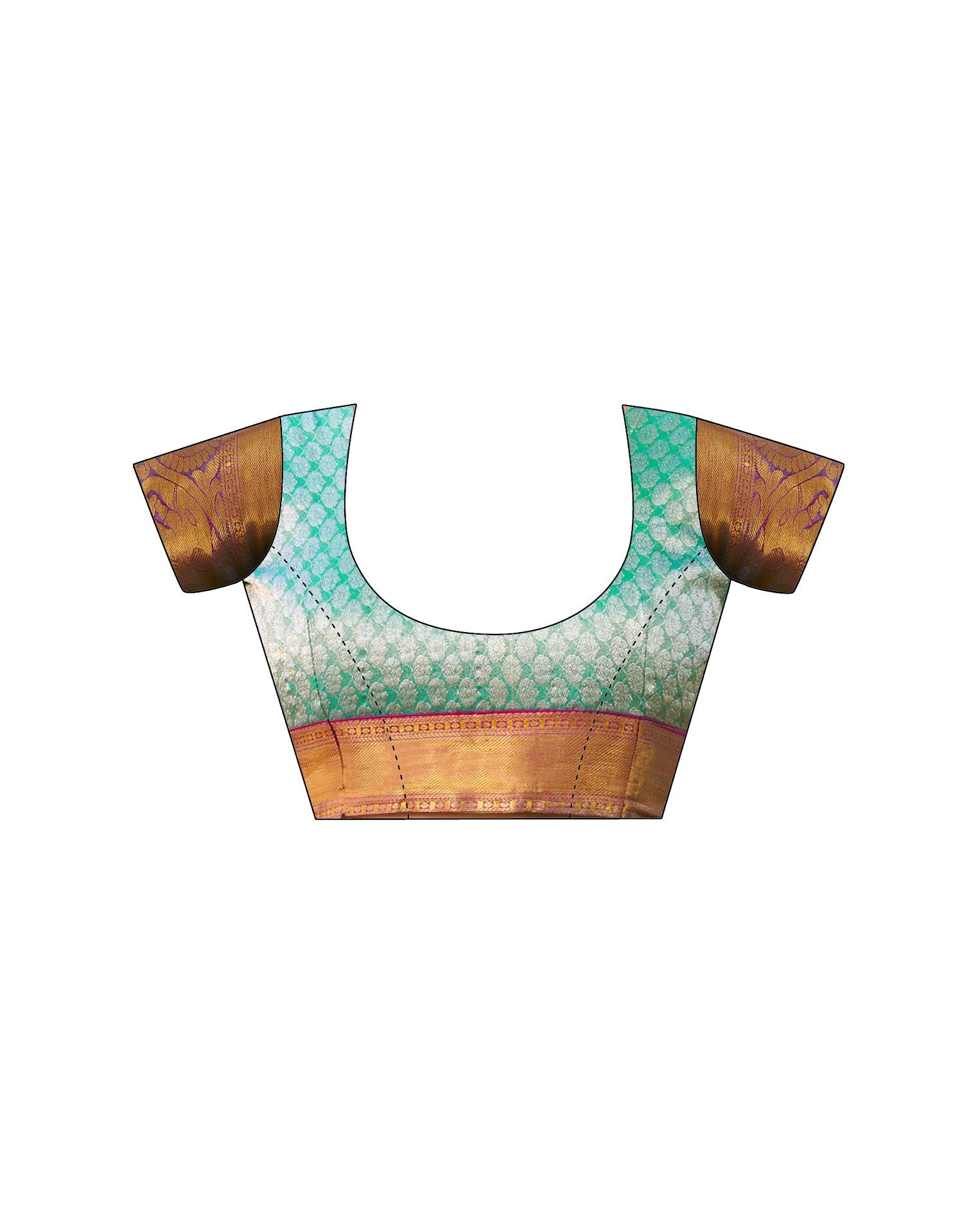 Turquoise Silk Woven Kanjivaram Saree
