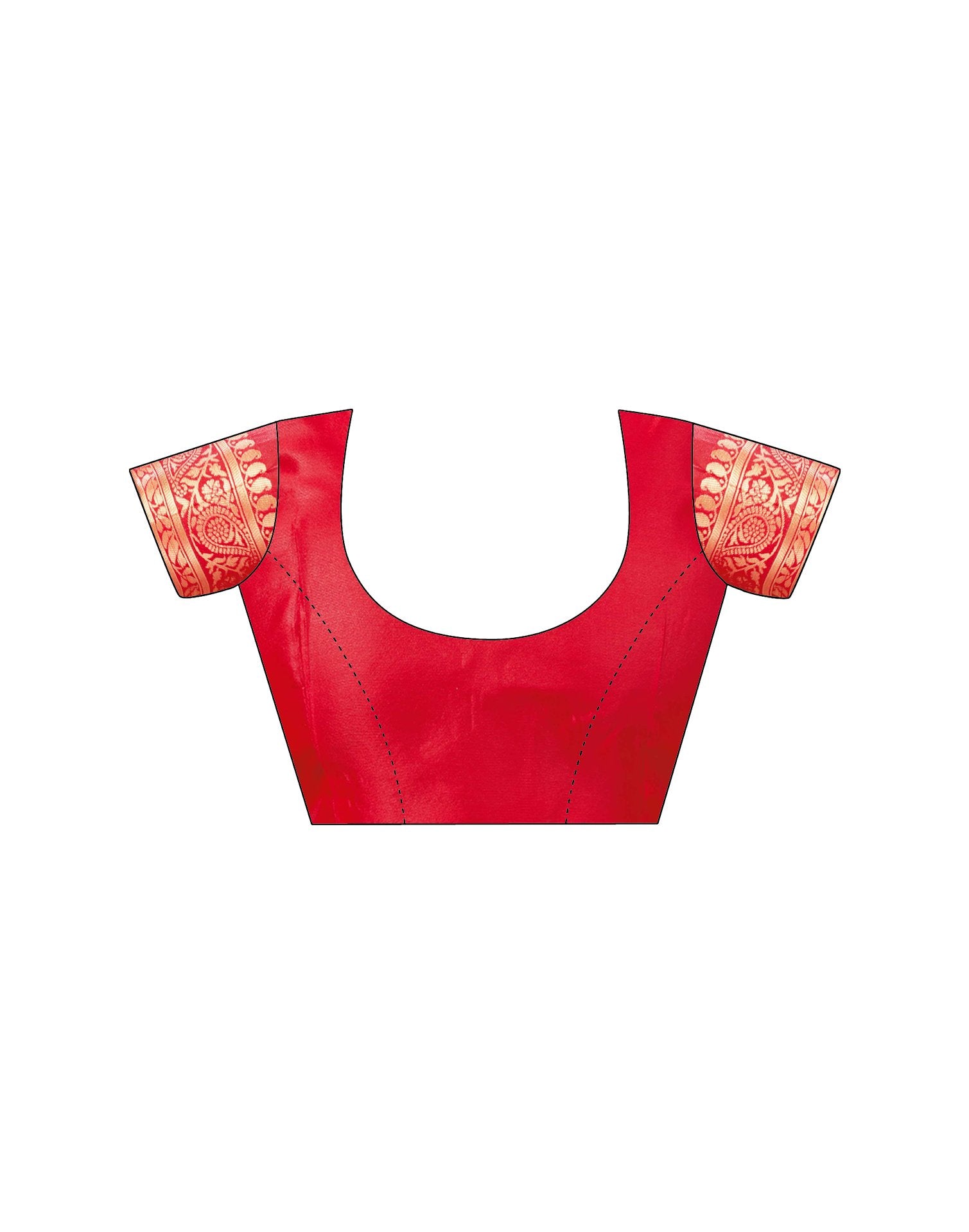 Red Silk Woven Banarasi Saree
