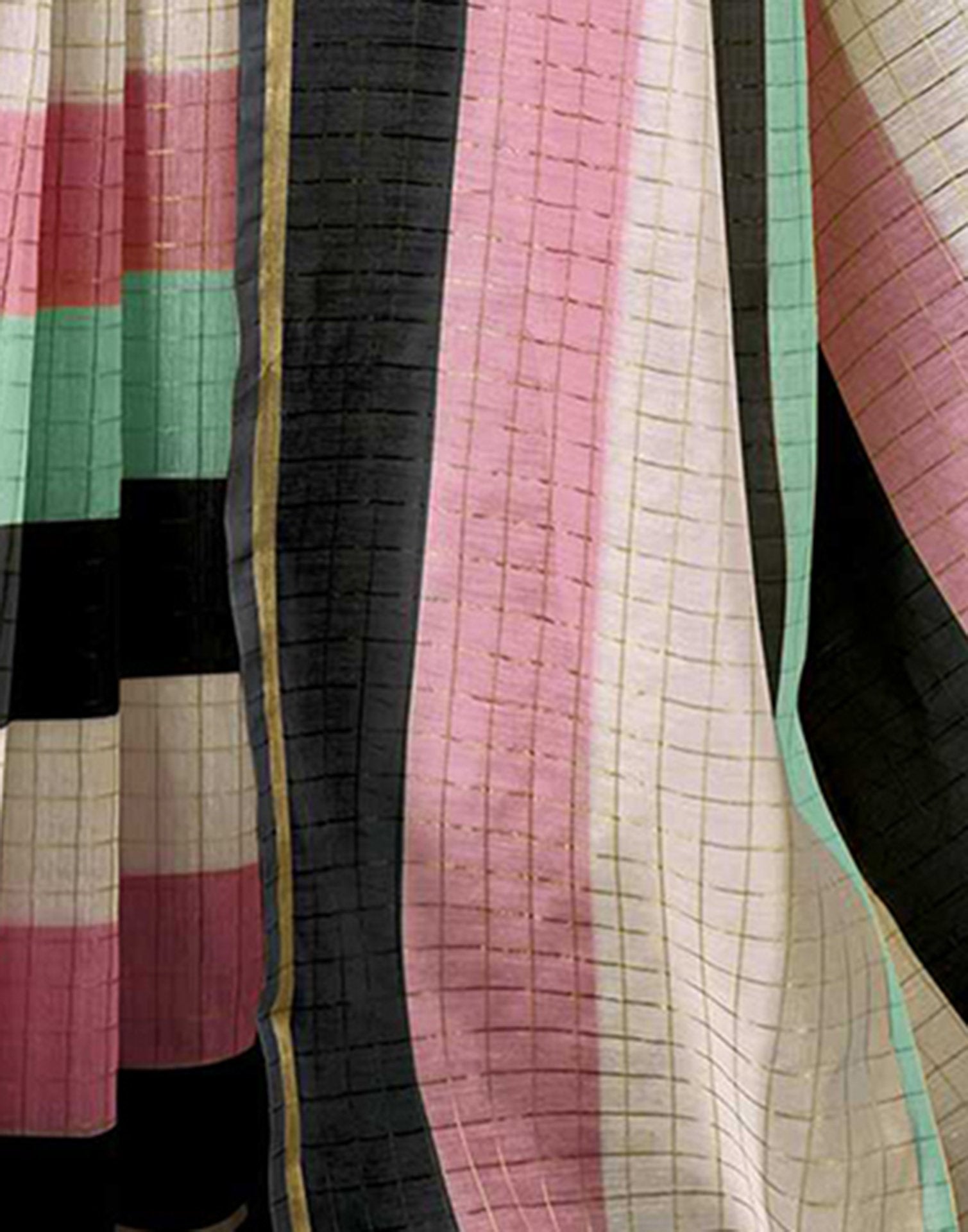 Multicoloured Chanderi Printed Saree