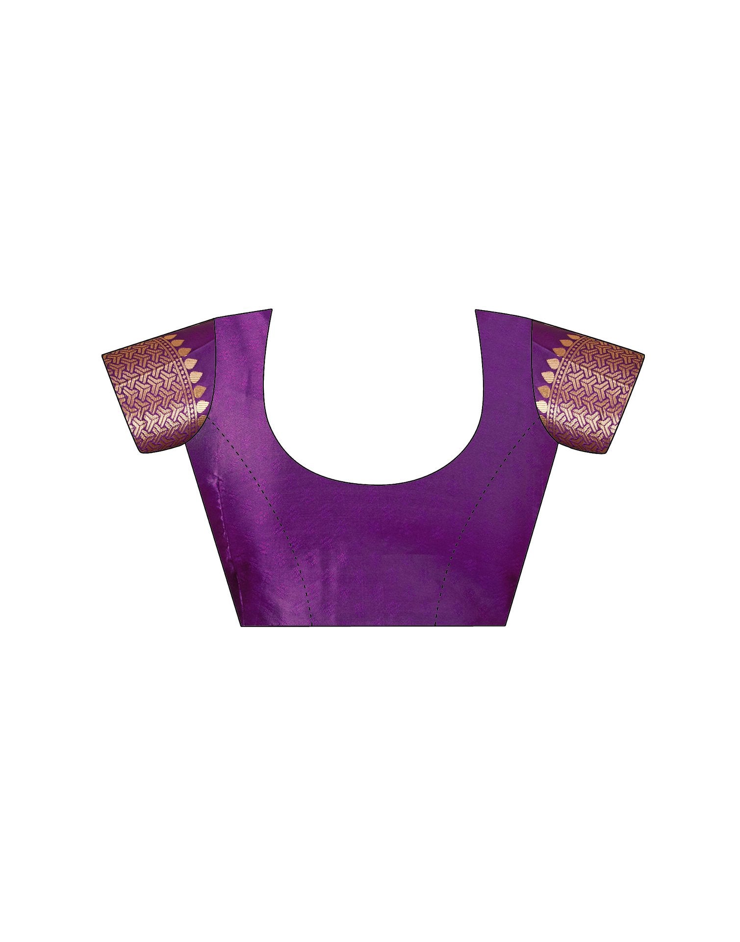 Purple Silk Woven Banarasi Saree