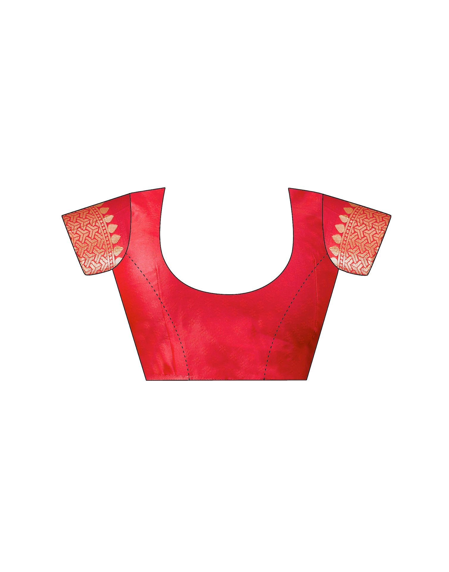 Red Silk Woven Banarasi Saree