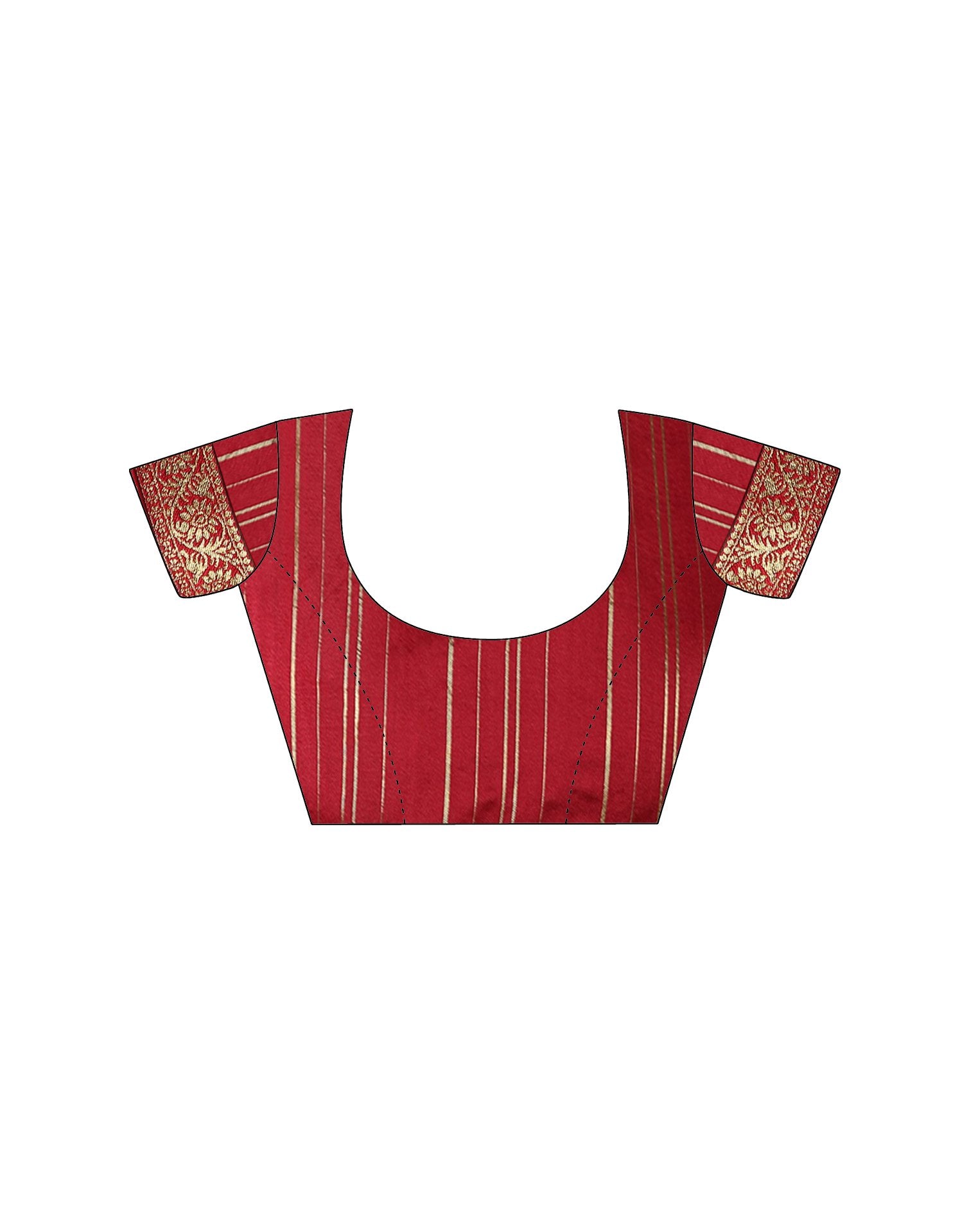 Red Georgette Stone Work Swarovski Saree