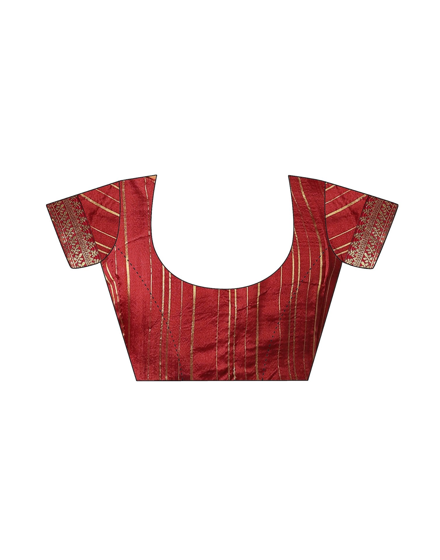 Red Georgette Stone Work Swarovski Saree