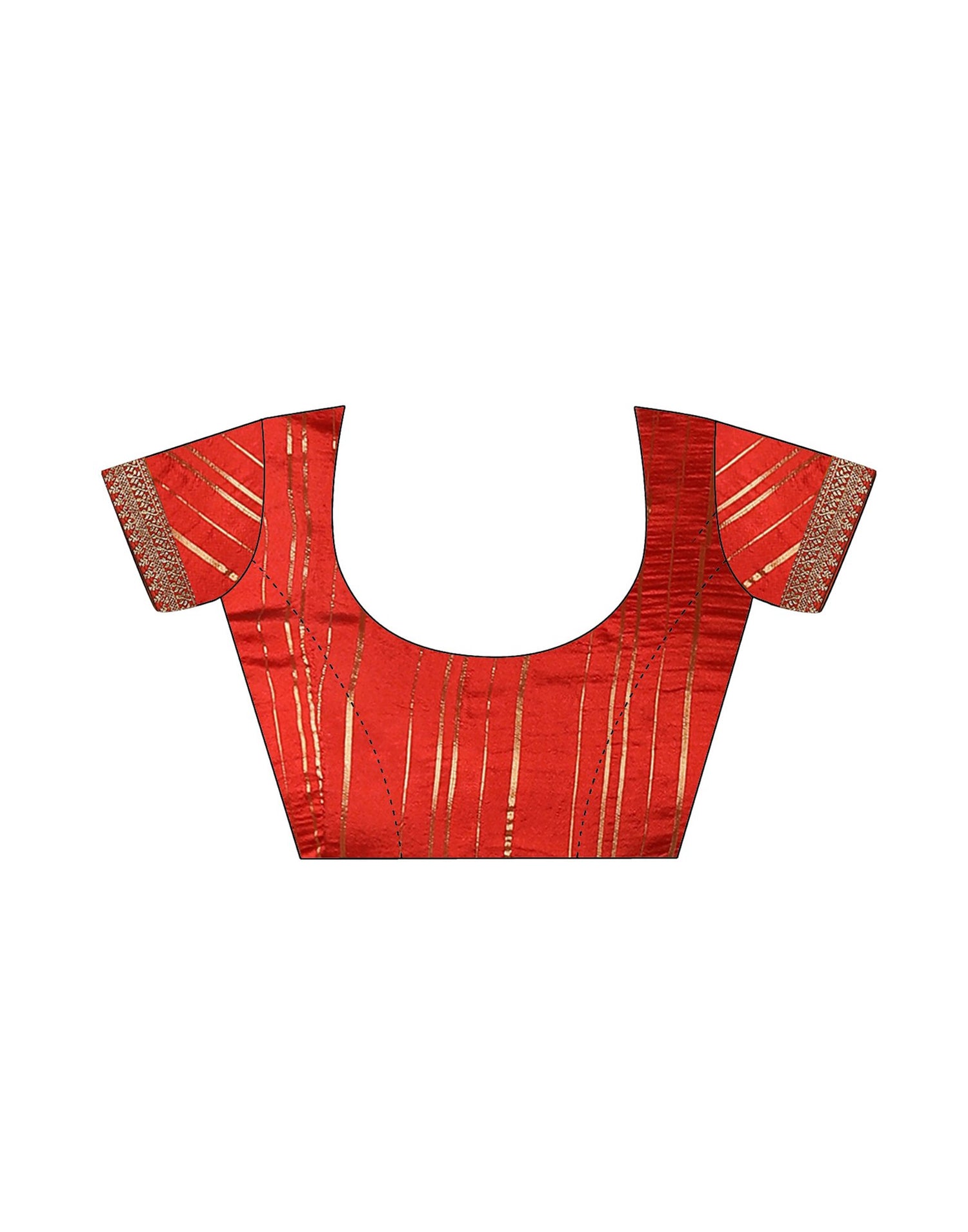 Orange Georgette Stone Work Swarovski Saree