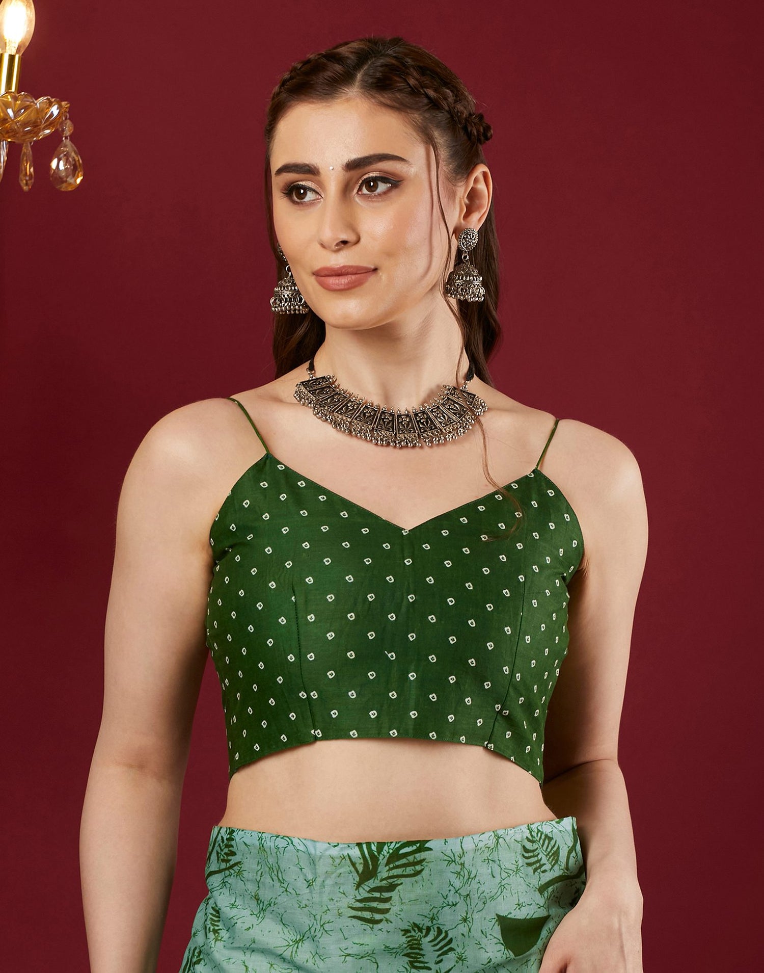 Light Green Pure Cotton Printed Saree