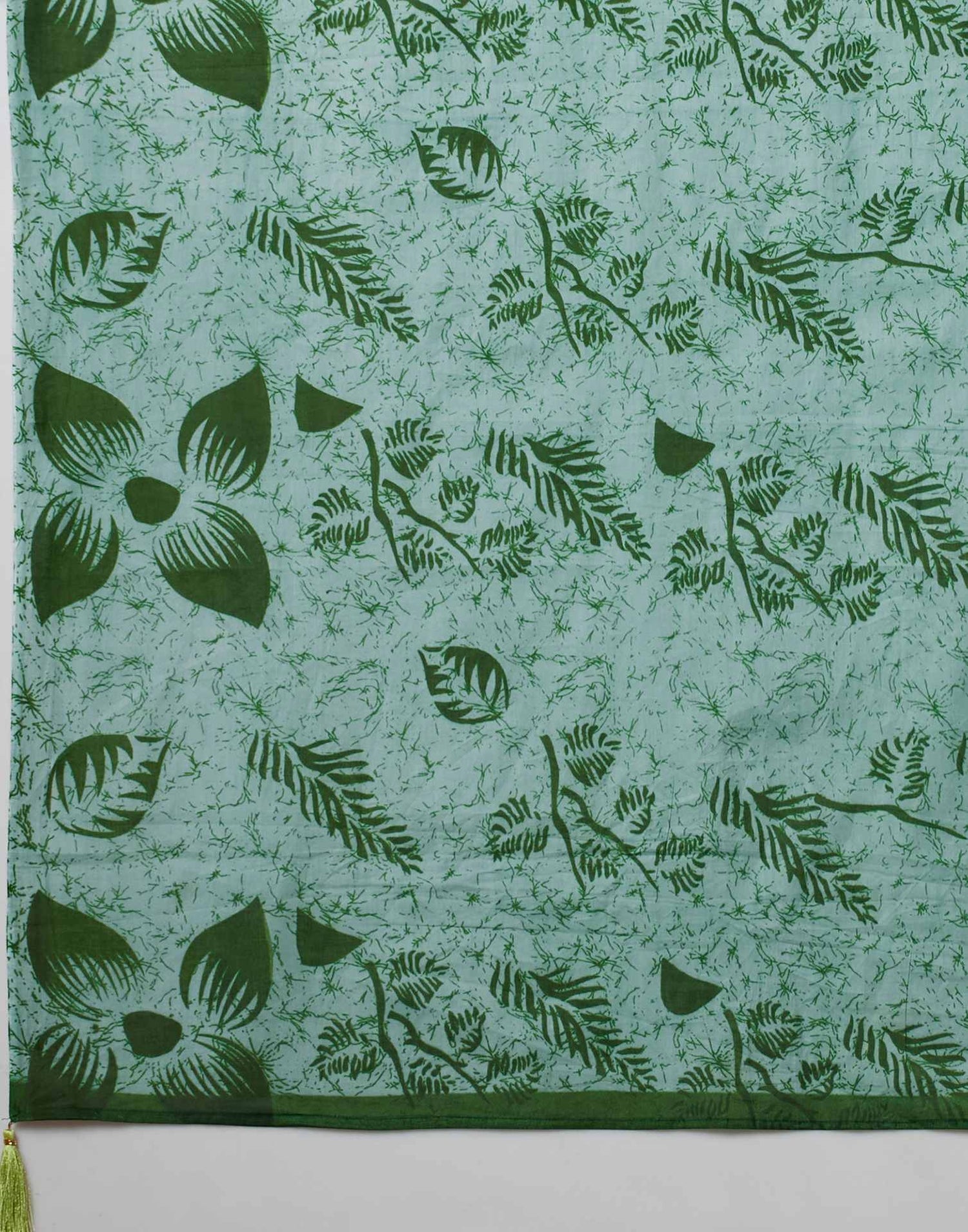 Light Green Pure Cotton Printed Saree