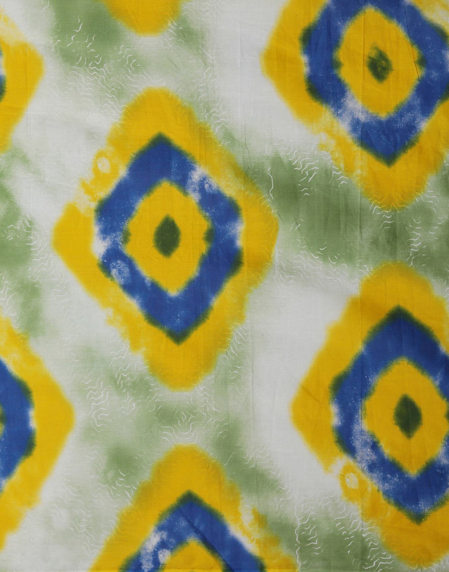 Blue Pure Cotton Printed Saree