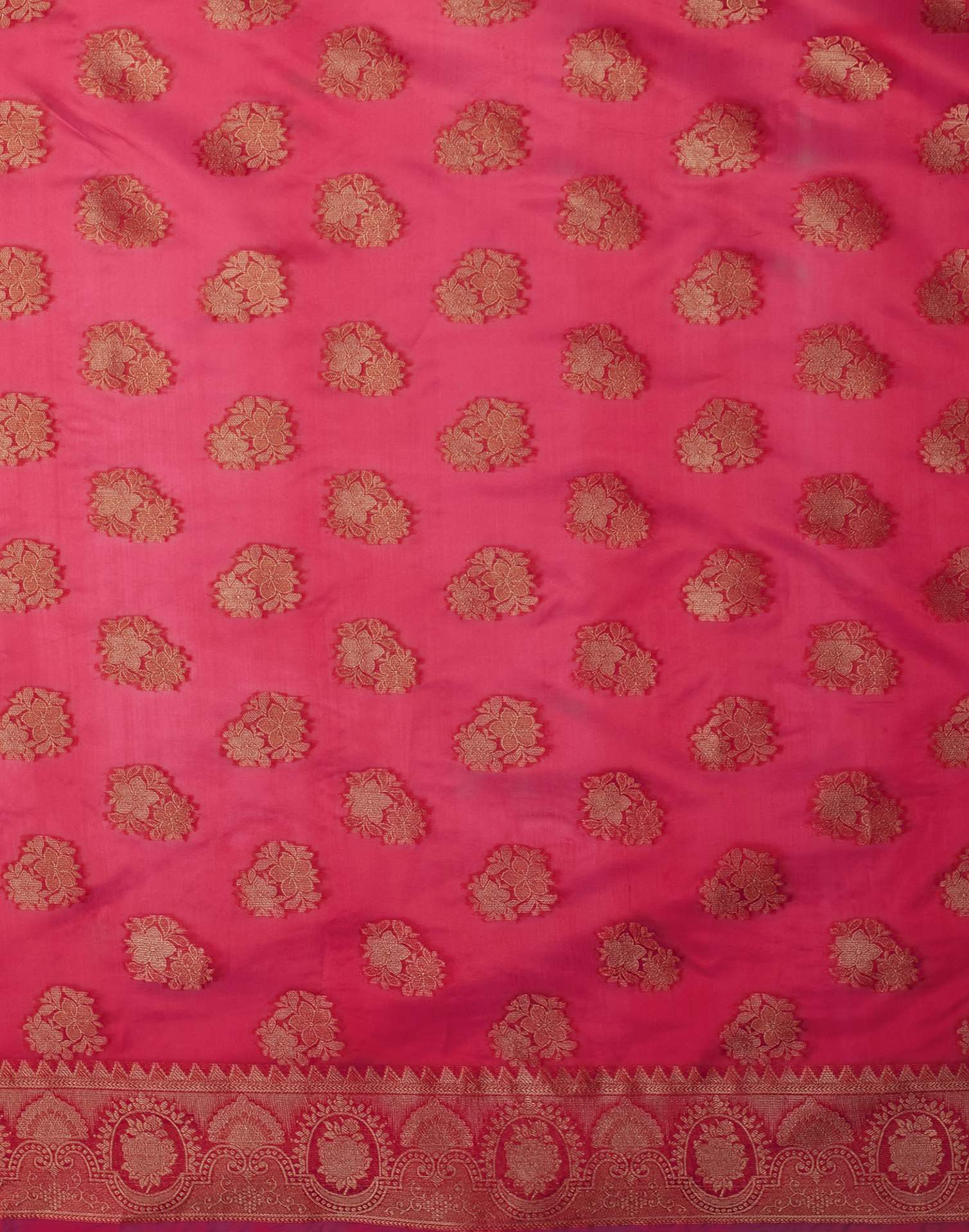 Pink Organza Woven Banarasi Saree