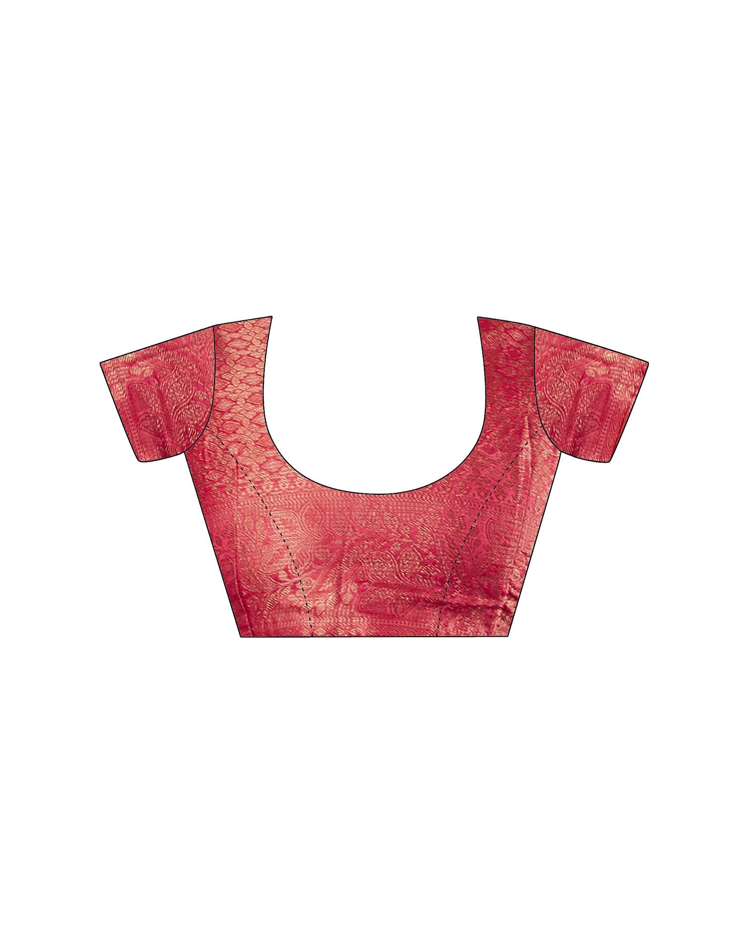Pink Organza Woven Banarasi Saree