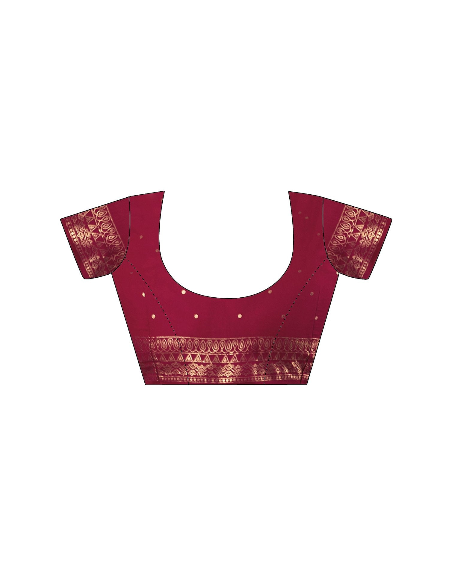 Rani Pink Georgette Foil Printed Saree