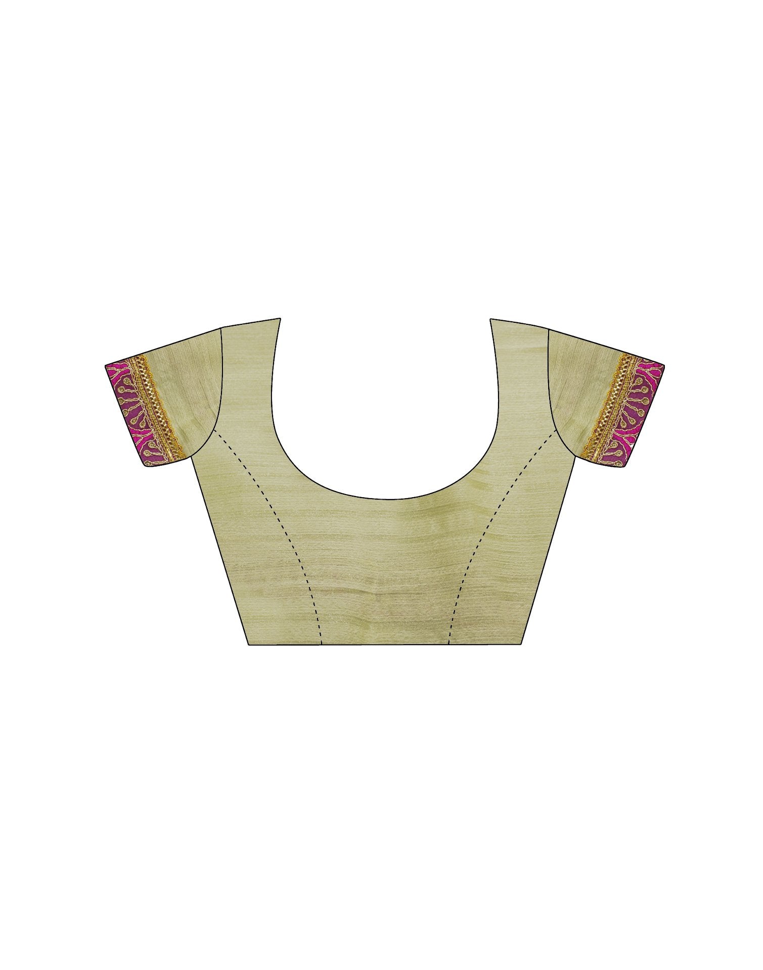 Light Pista Green Shimmer Woven Plain Saree