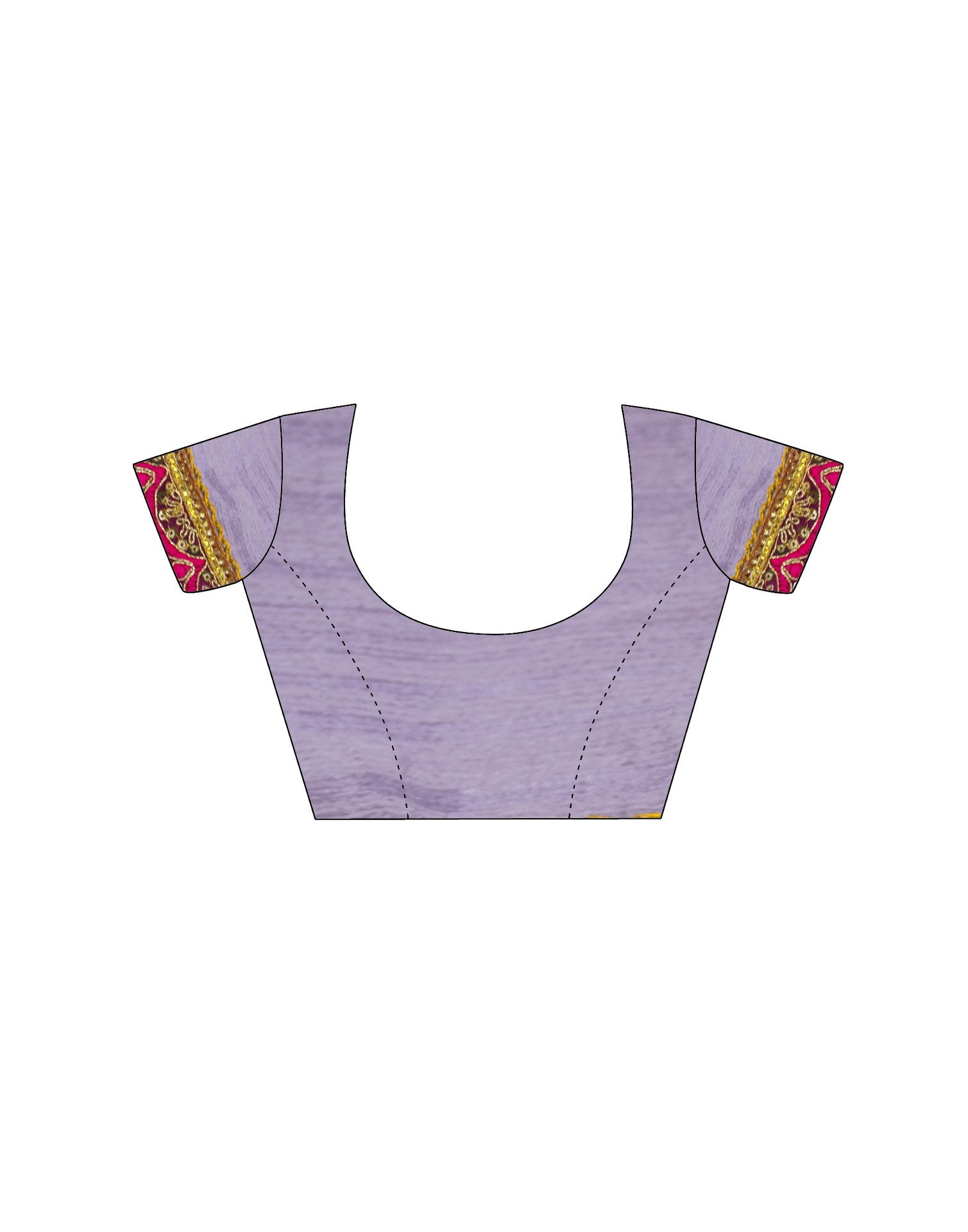 Light Purple Shimmer Woven Plain Saree