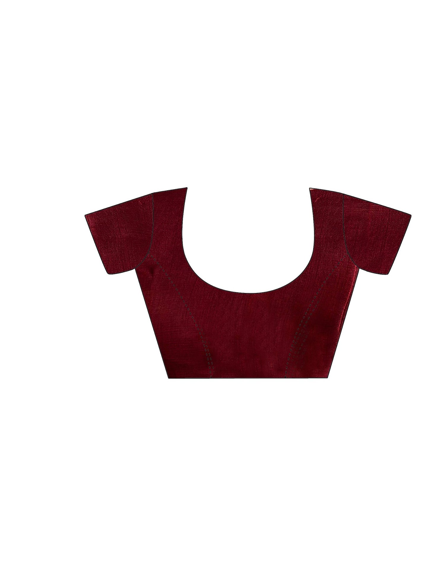 Beige Cotton Blend Printed Saree