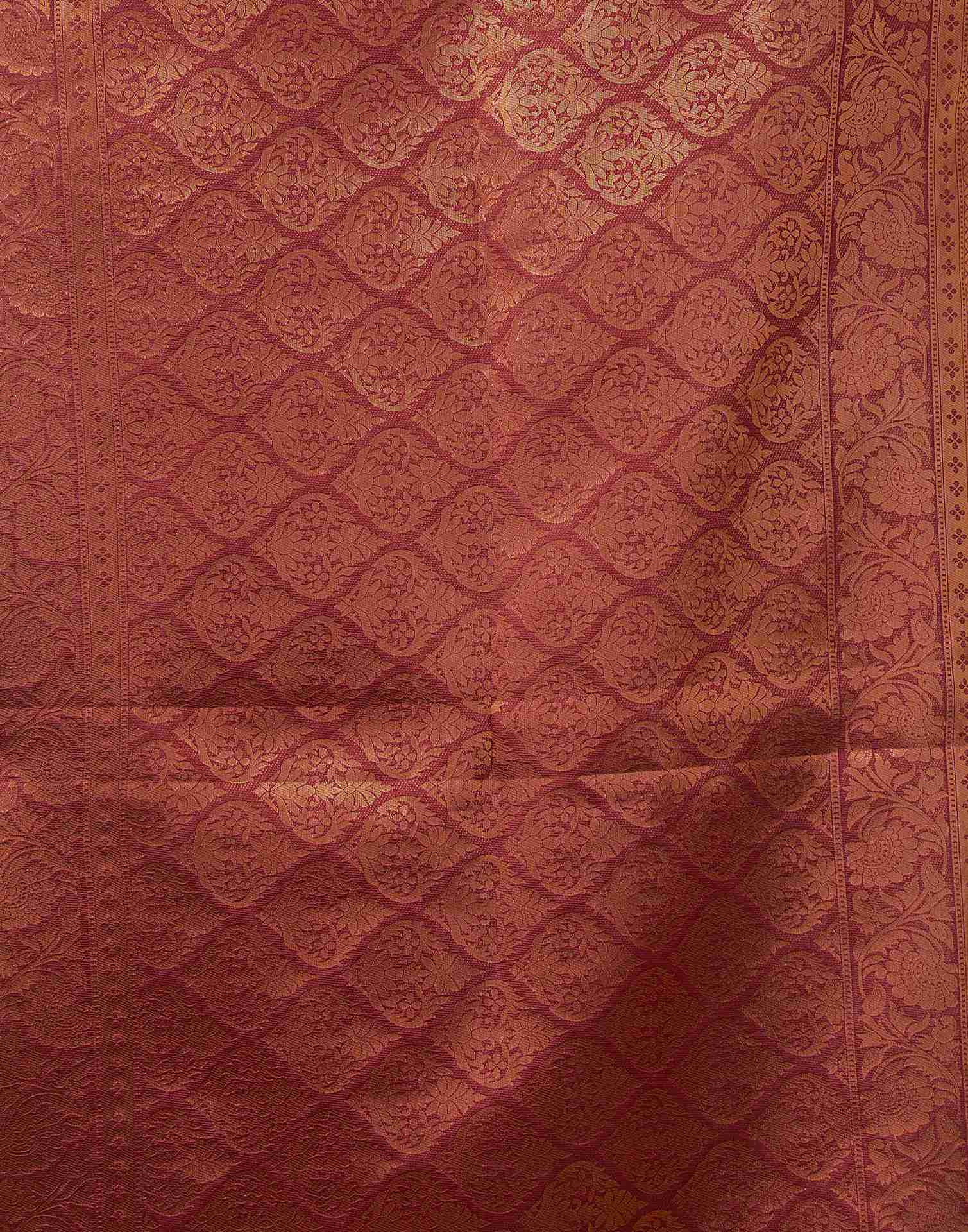 Pista Green Silk Woven Saree