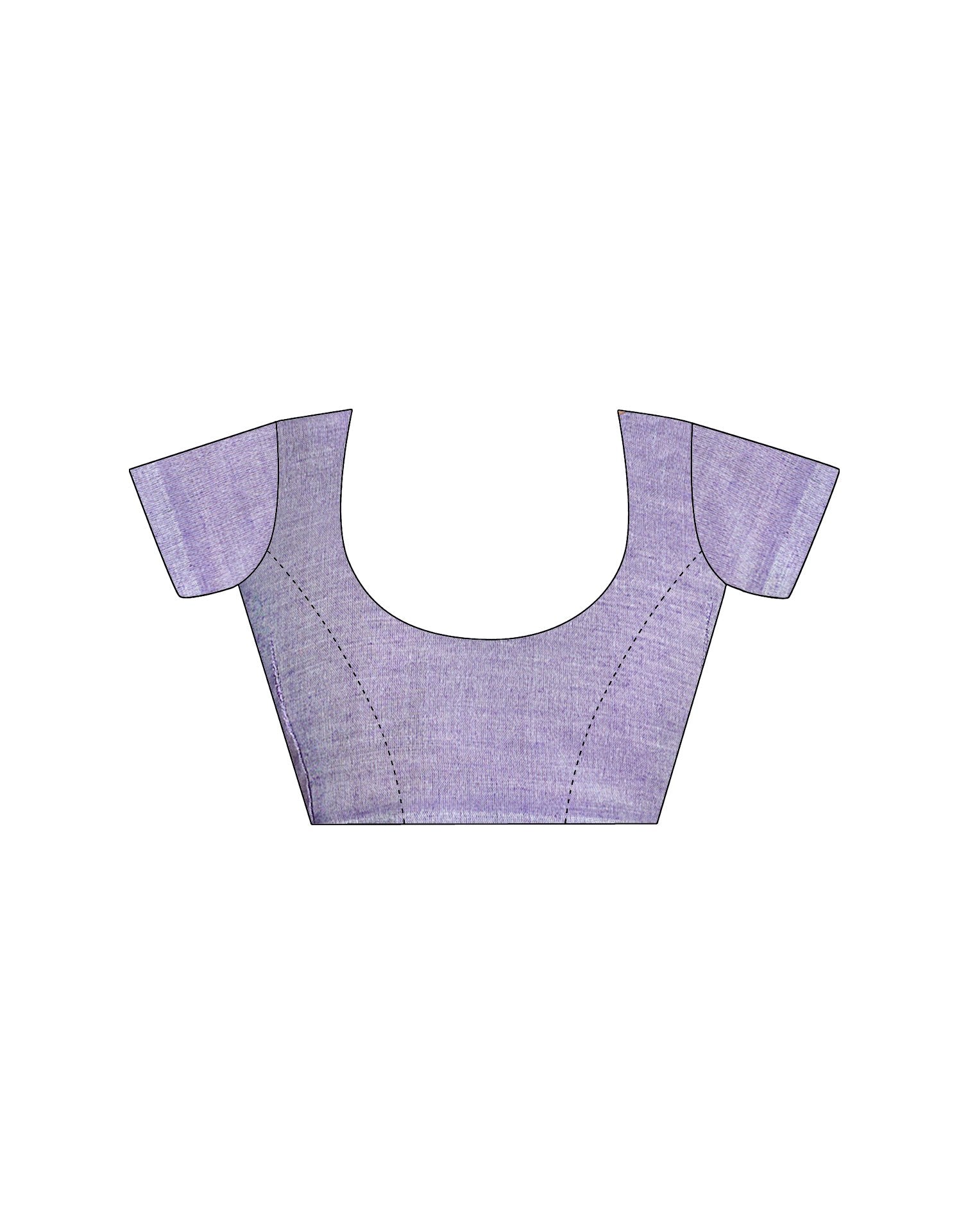 Light Purple Linen Sequence Saree