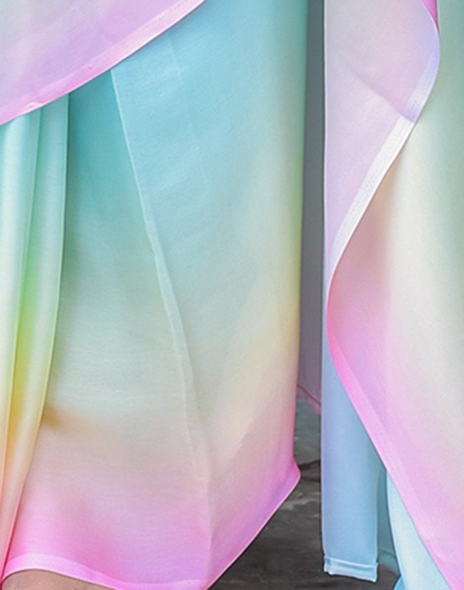 Handsfree Multicoloured Satin Printed Saree