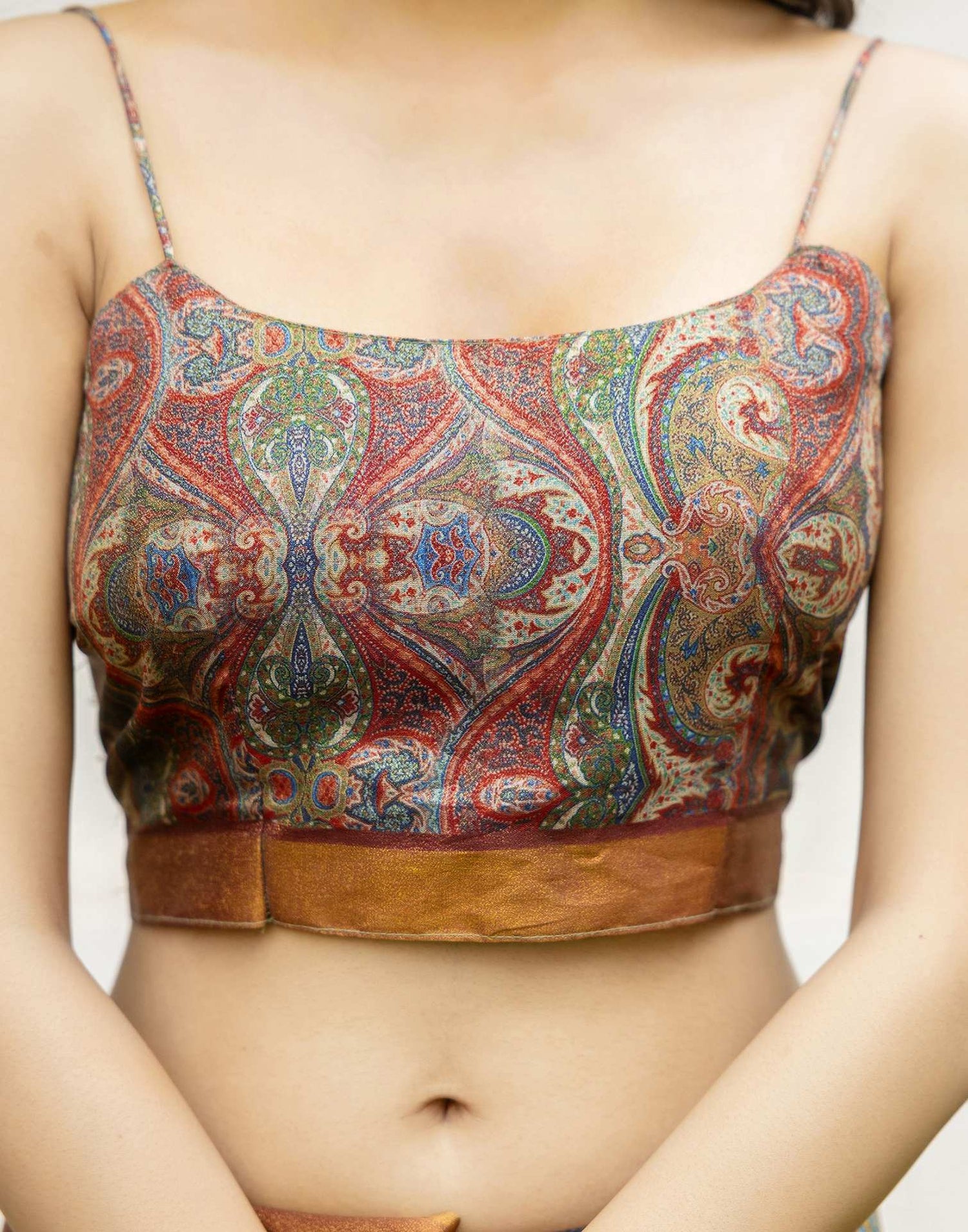 Maroon Shimmer Silk Printed Saree