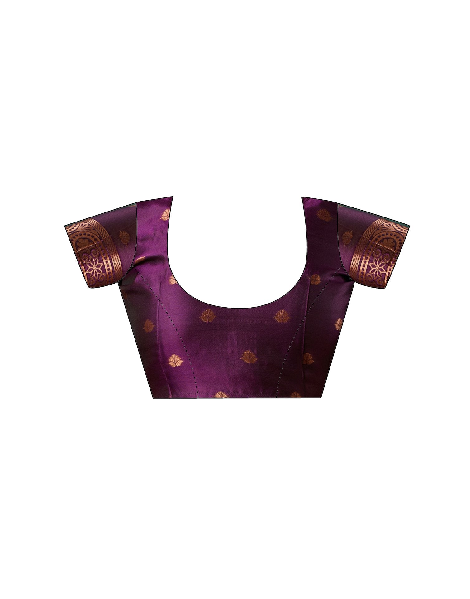 Wine Silk Woven Banarasi Saree