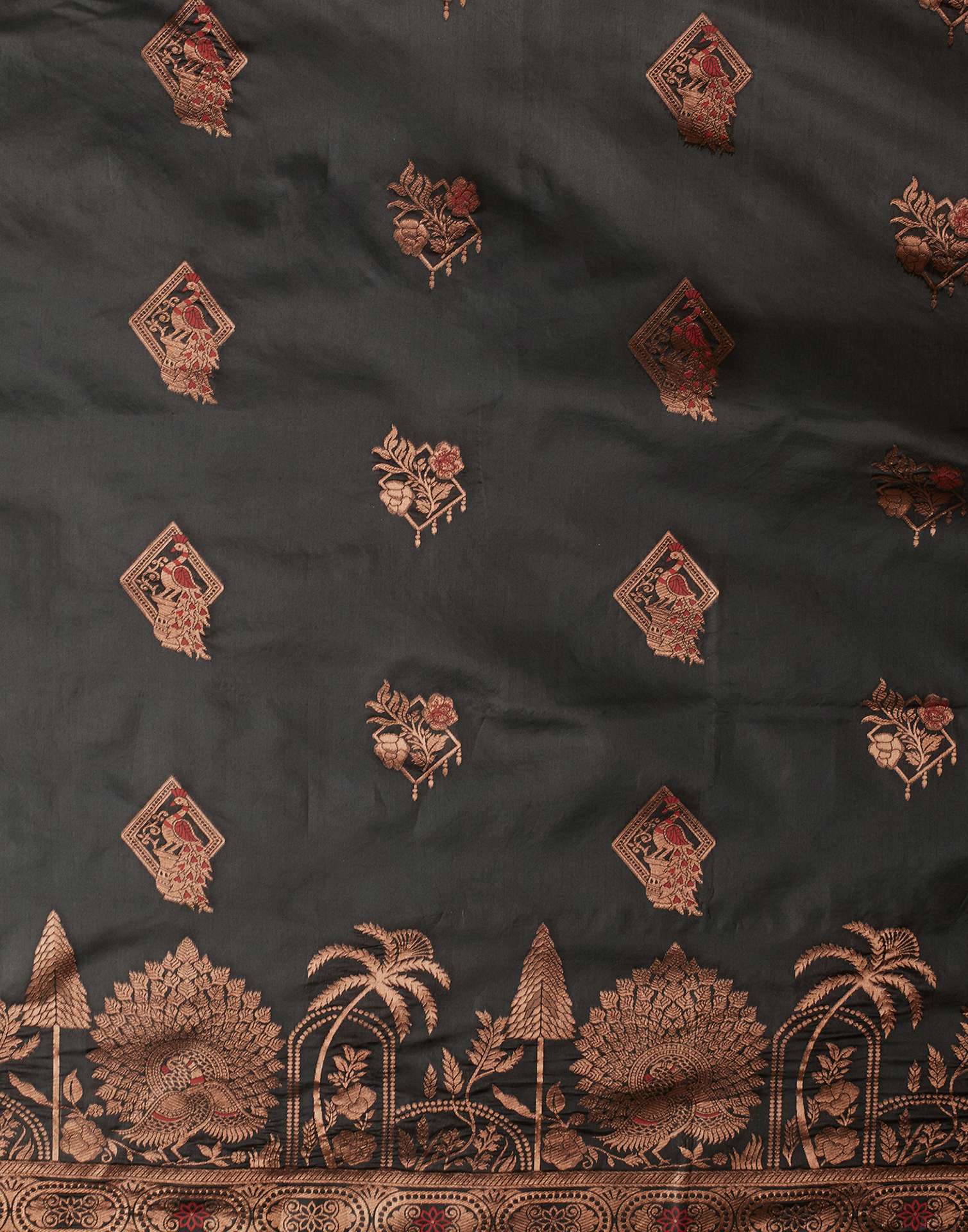 Black Silk Woven Banarasi Saree