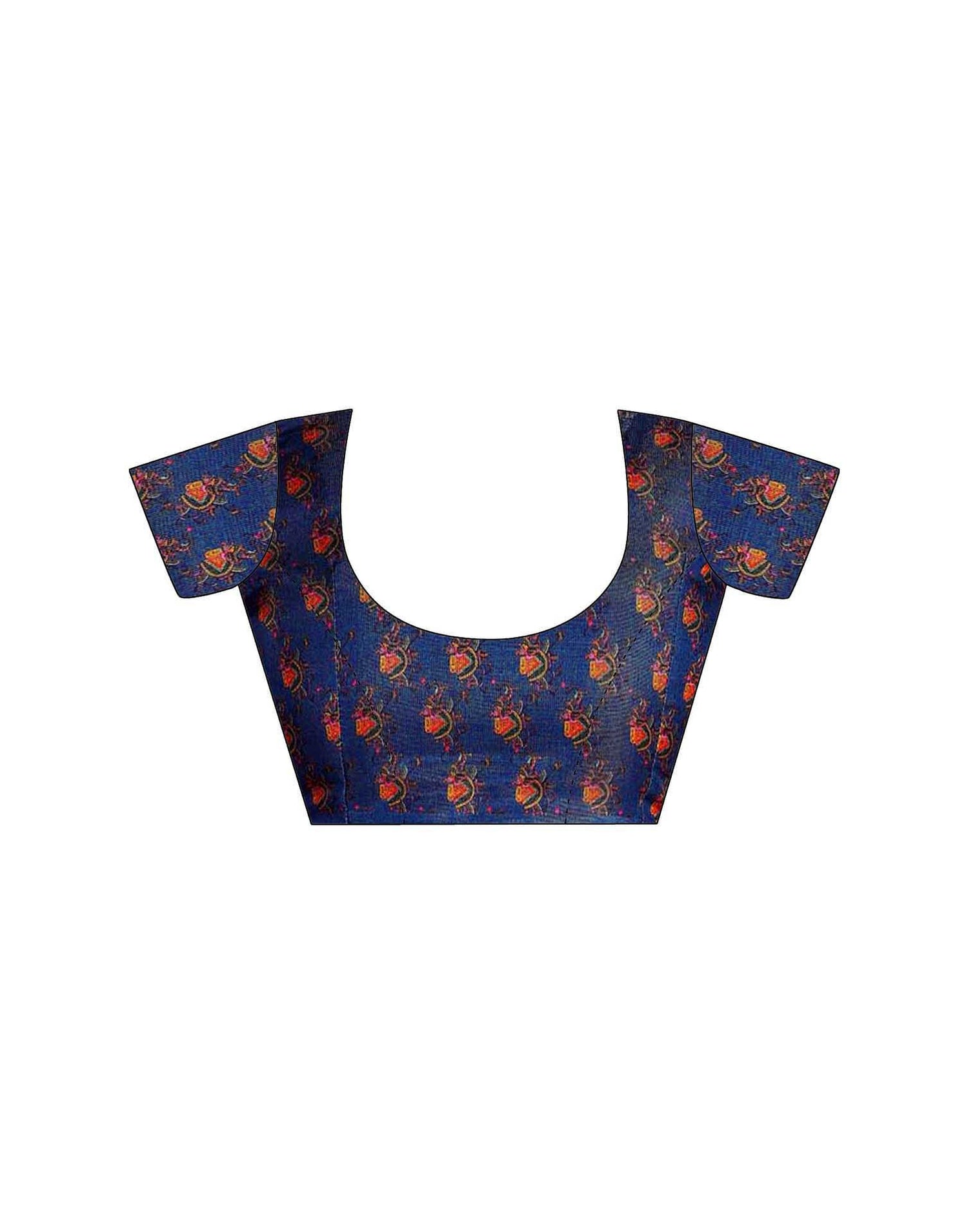 Multicoloured Cotton Printed Kalamkari Saree