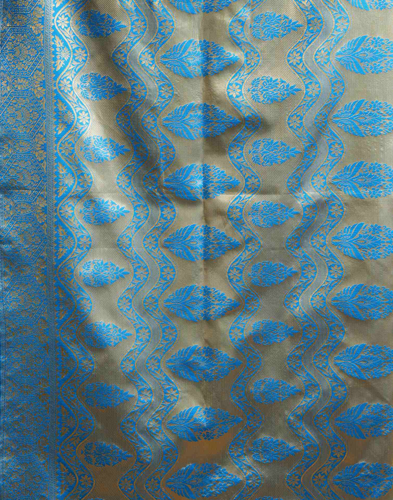 Dark Green Silk Woven Banarasi Saree